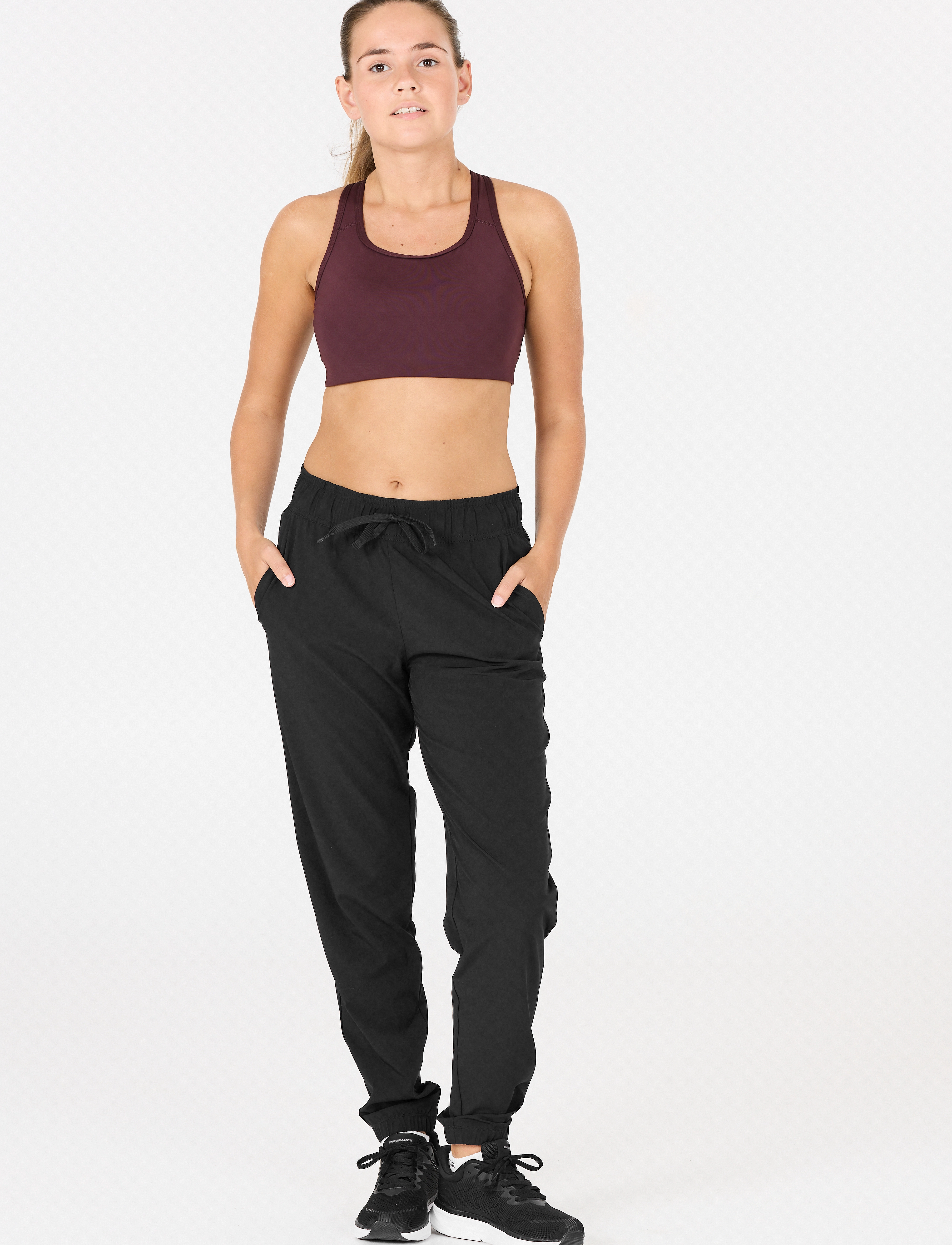Endurance Chaya W Training Pants, Kvinder, Trænings Jogger Bukser, Sort, Str: 46