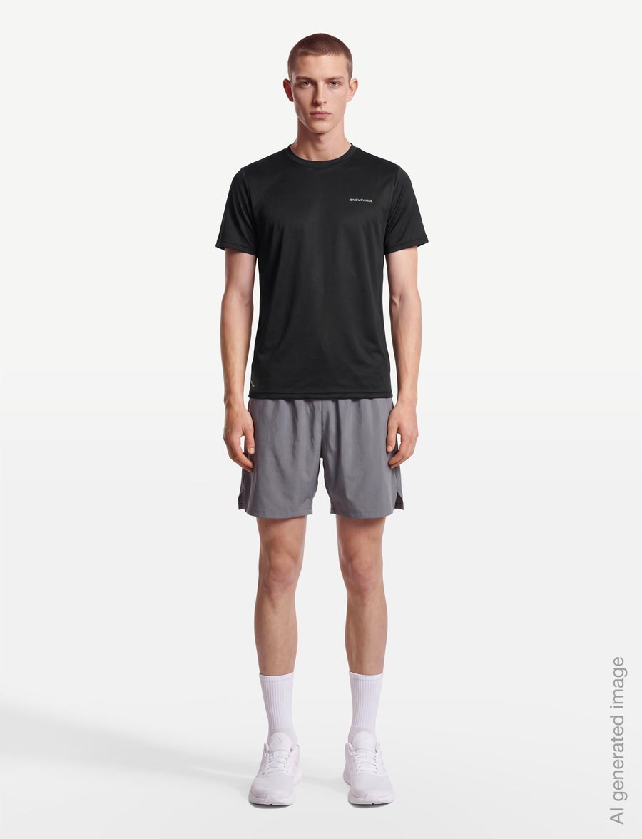 Endurance - Vernon V2 M Performance SS Tee - t-särgid - black - 0