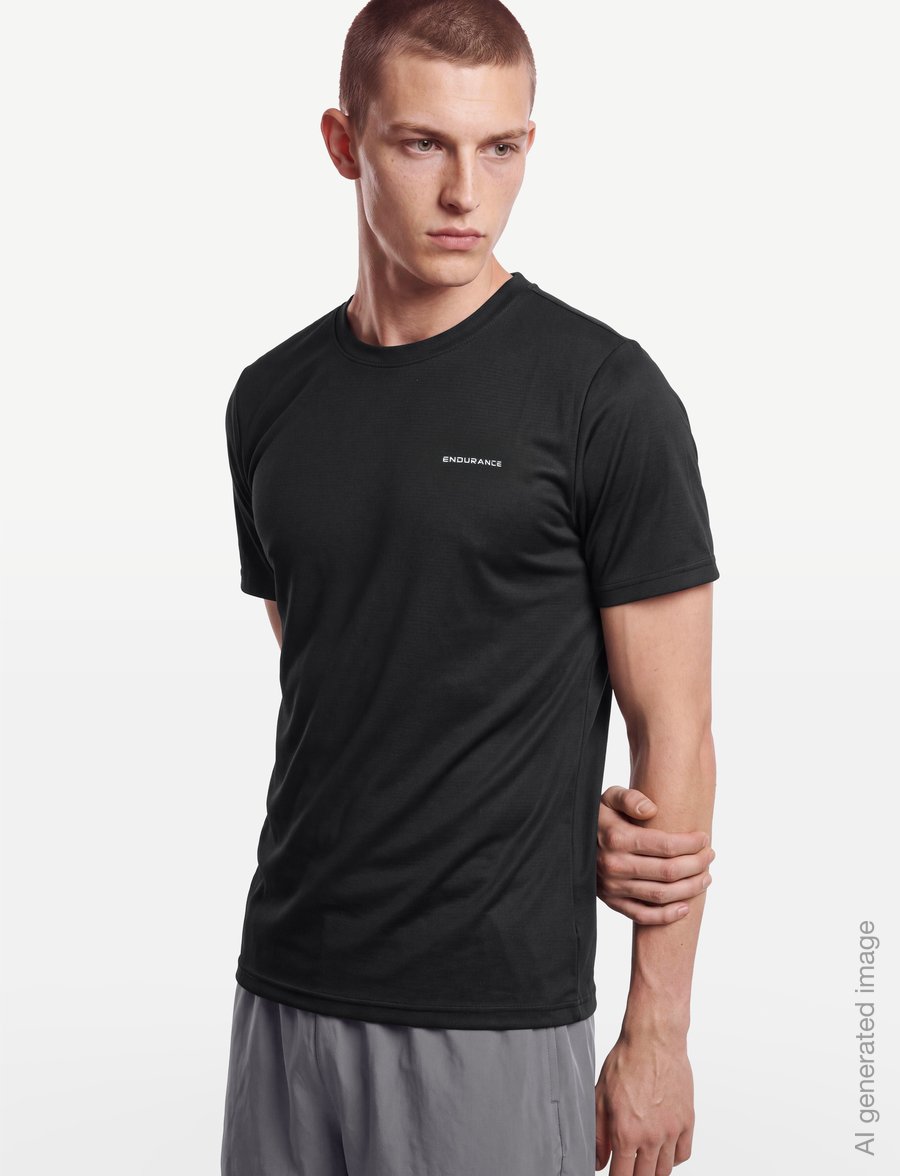 Endurance - Vernon V2 M Performance SS Tee - t-särgid - black - 3