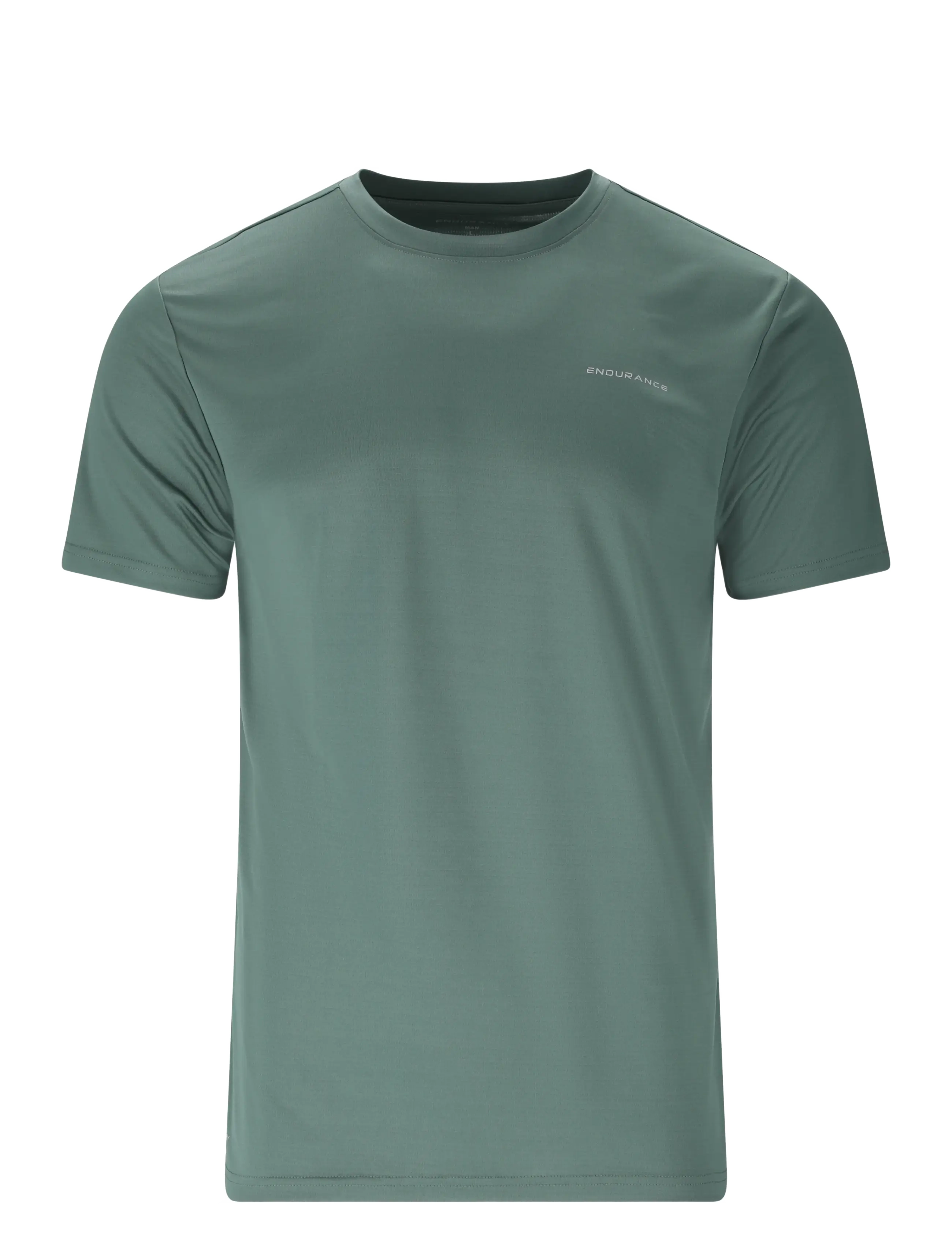 Endurance Vernon V2 M Performance SS Tee - Alussärgid - SILVER PINE / khaki/green