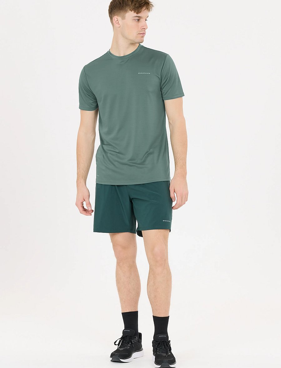 Endurance - Vernon V2 M Performance SS Tee - t-särgid - silver pine - 0