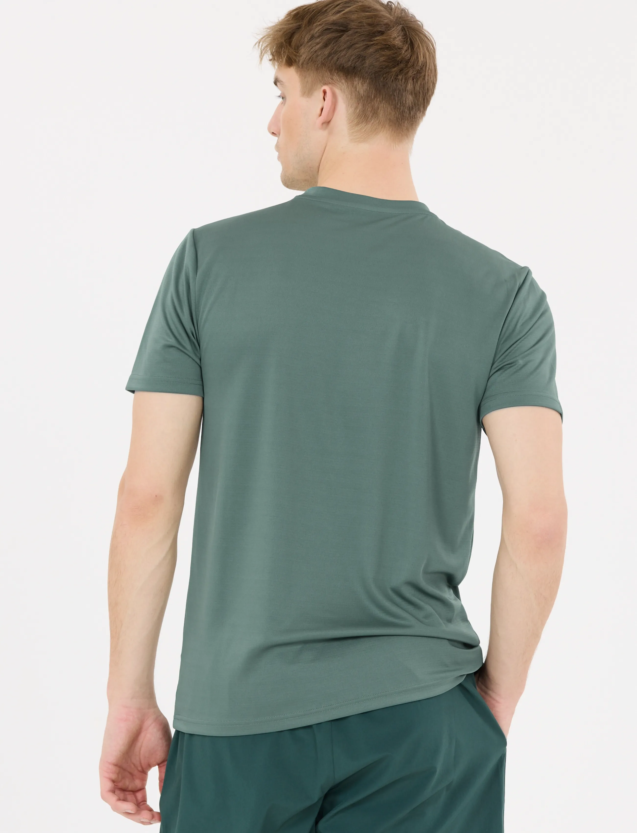Endurance - Vernon V2 M Performance SS Tee - t-särgid - silver pine - 5