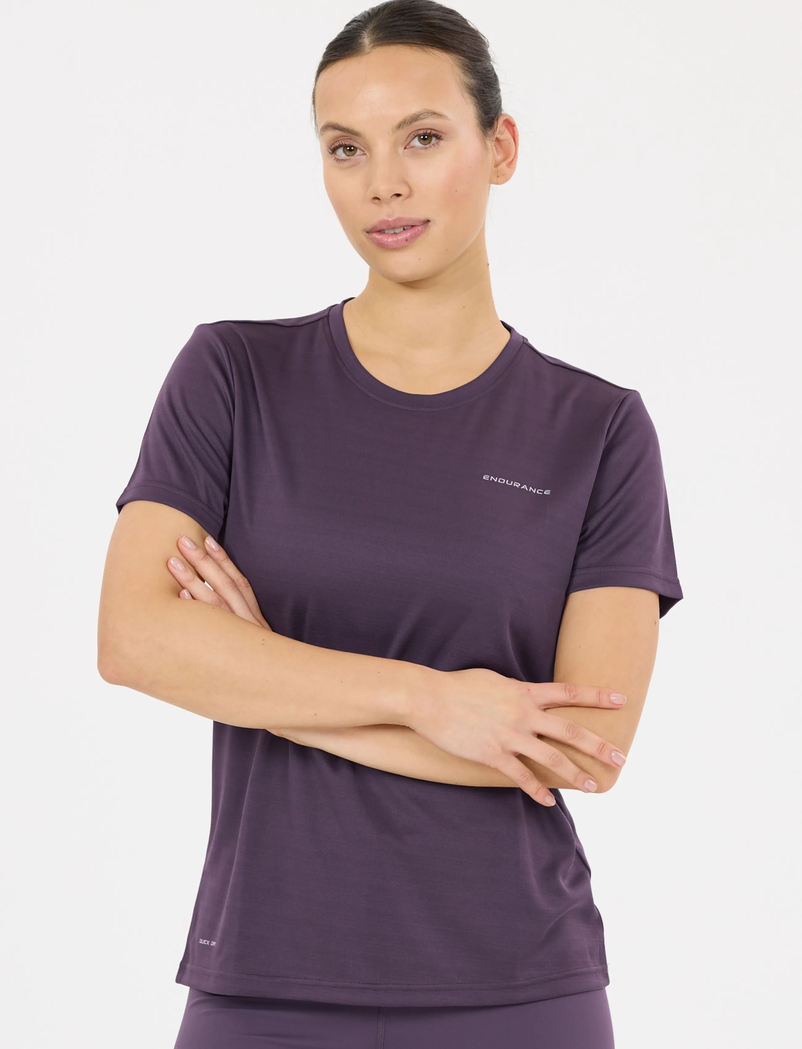 Endurance - Vista V2 W Performance SS Tee - t-shirts - nightshade - 4