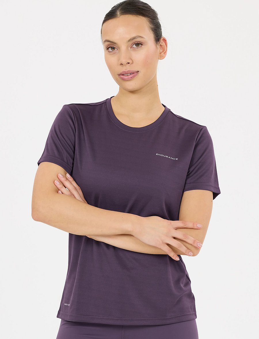 Endurance - Vista V2 W Performance SS Tee - t-shirts - nightshade - 4