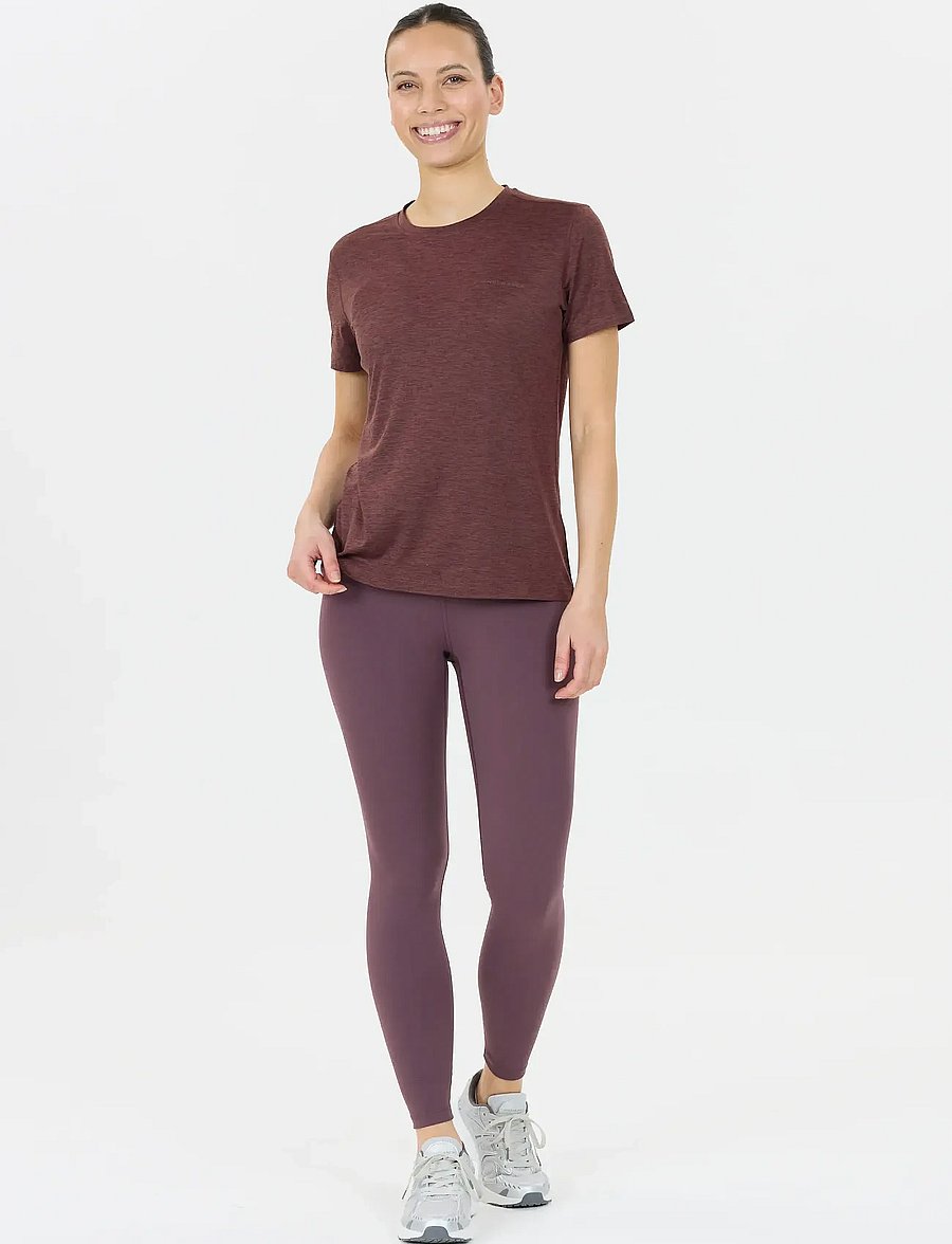 Endurance - Alvaly W Melange S/S Tee - t-krekli - huckleberry - 4