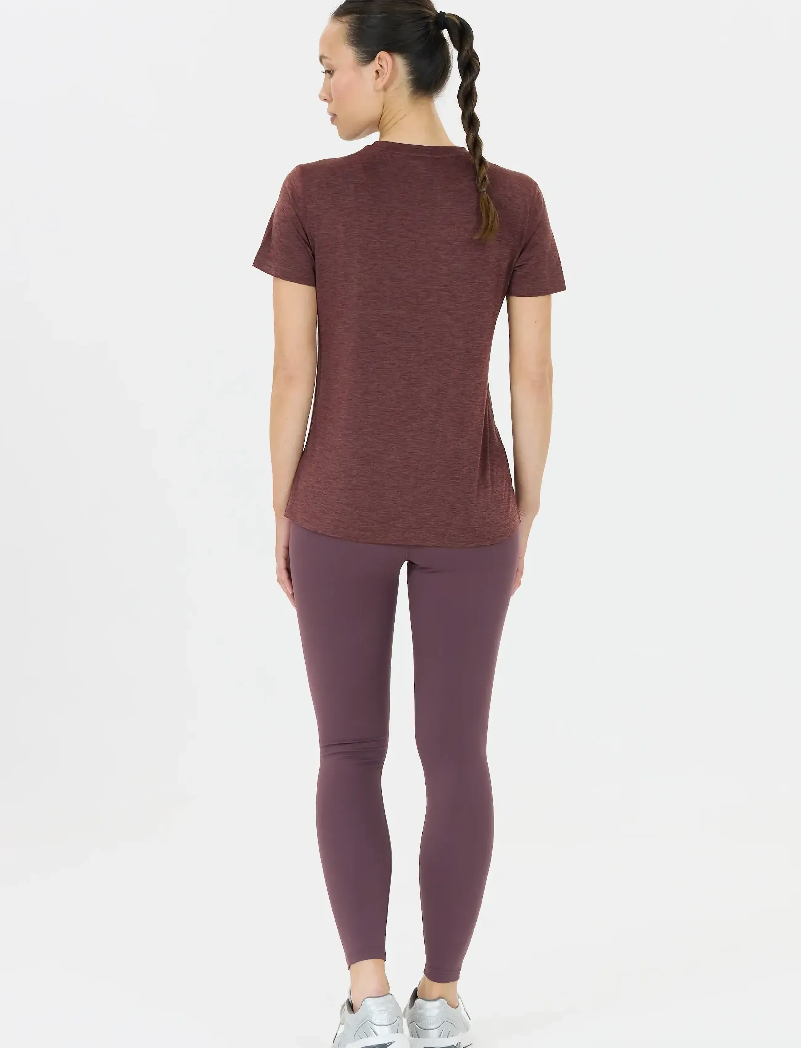 Endurance - Alvaly W Melange S/S Tee - t-krekli - huckleberry - 5