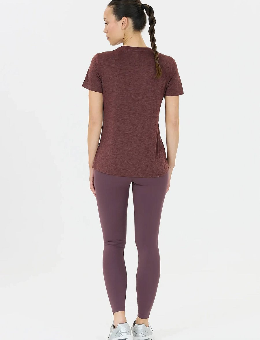 Endurance - Alvaly W Melange S/S Tee - t-krekli - huckleberry - 5