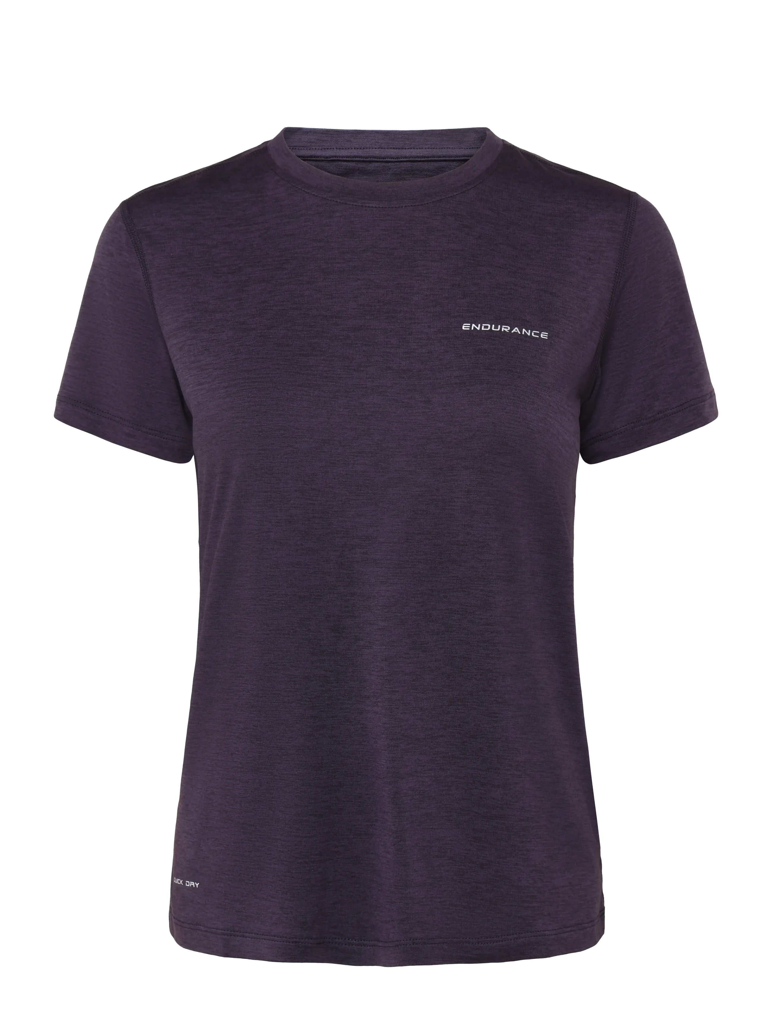 Endurance Alvaly W Melange S/S Tee, Kvinder, Kortærmet T-shirt, Lila, Str: 44