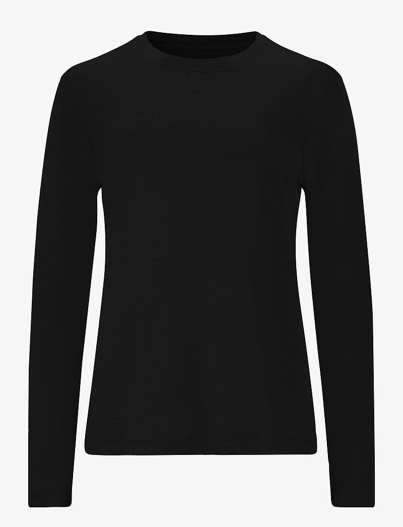Endurance - Alvaly W Melange L/S Tee - langarmshirts - black melange - 1