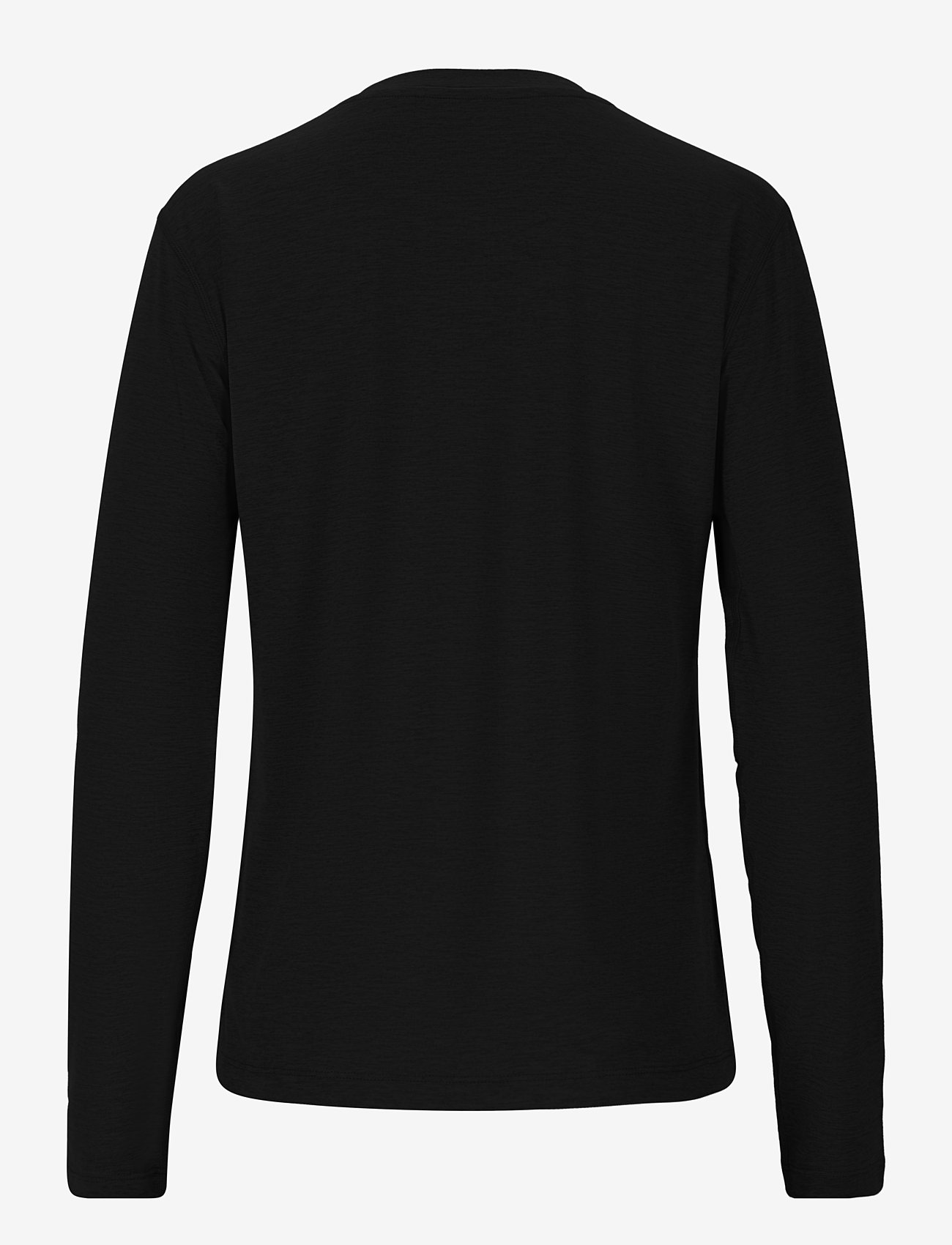 Endurance - Alvaly W Melange L/S Tee - longsleeved tops - black melange - 2