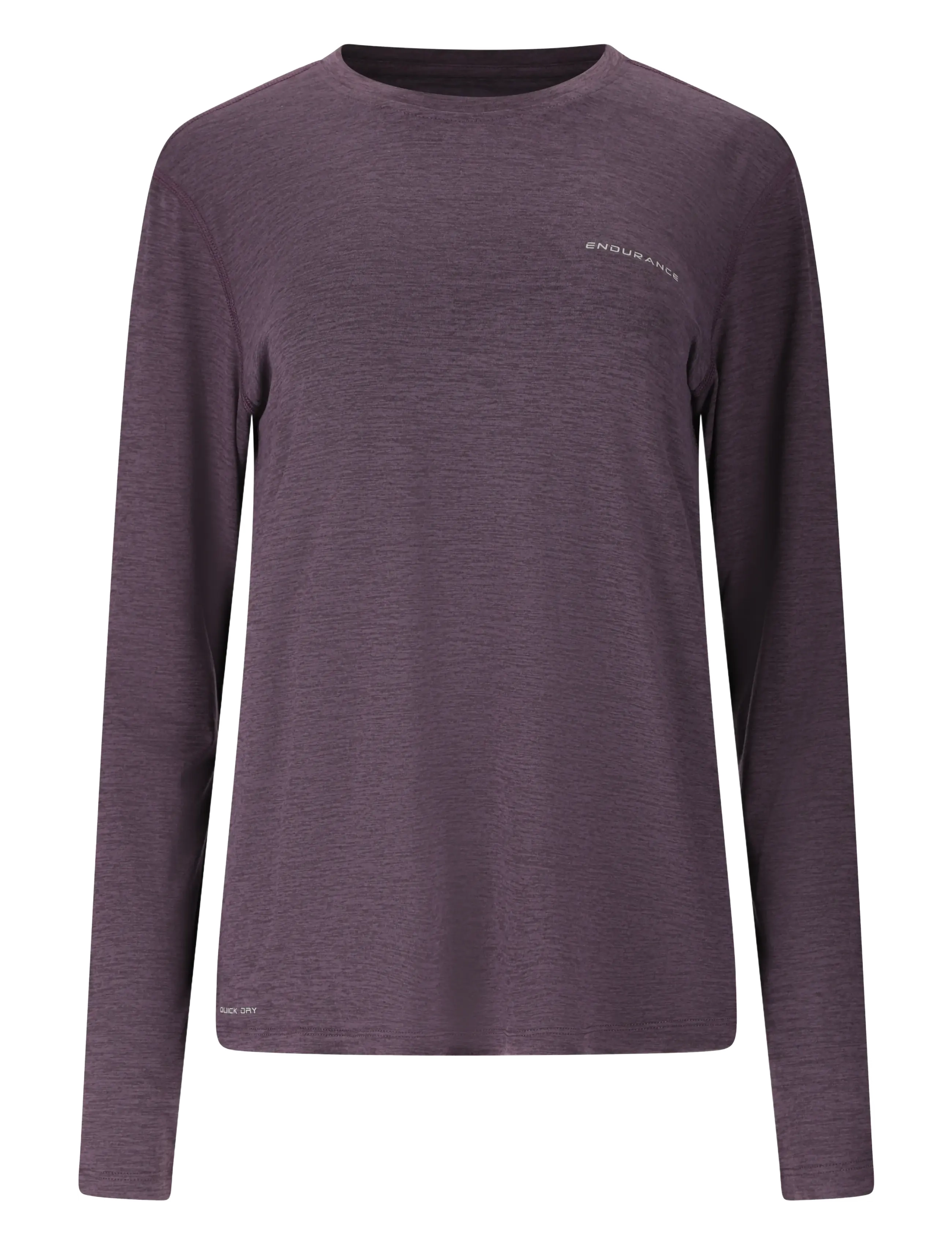 Endurance - Alvaly W Melange L/S Tee - langarmshirts - nightshade - 1