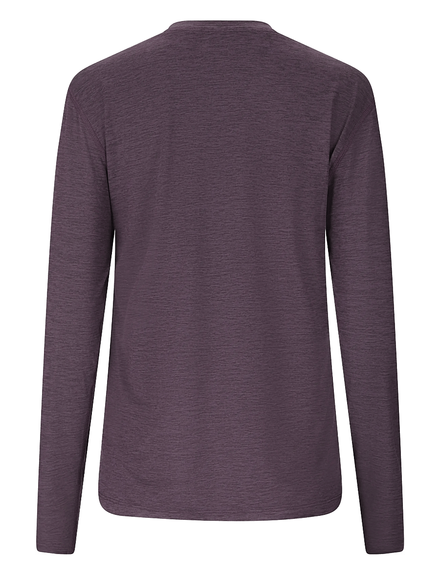 Endurance - Alvaly W Melange L/S Tee - langarmshirts - nightshade - 2