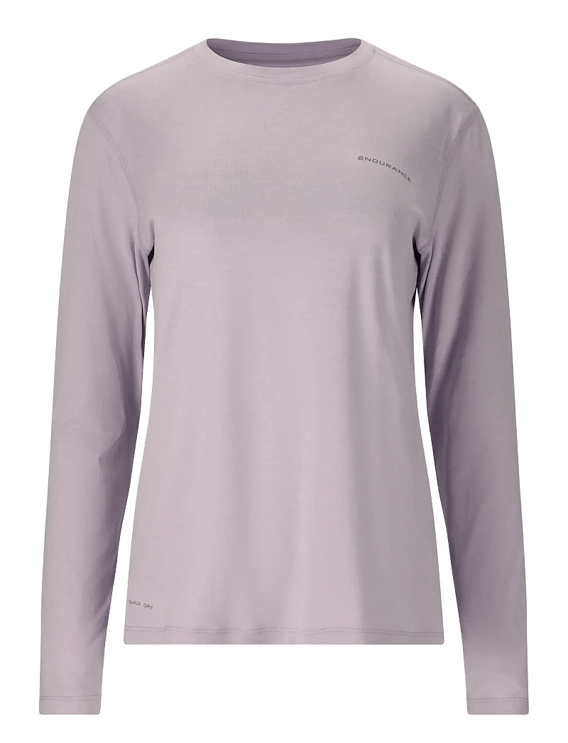 Endurance - Alvaly W Melange L/S Tee - langarmshirts - orchid petal - 0