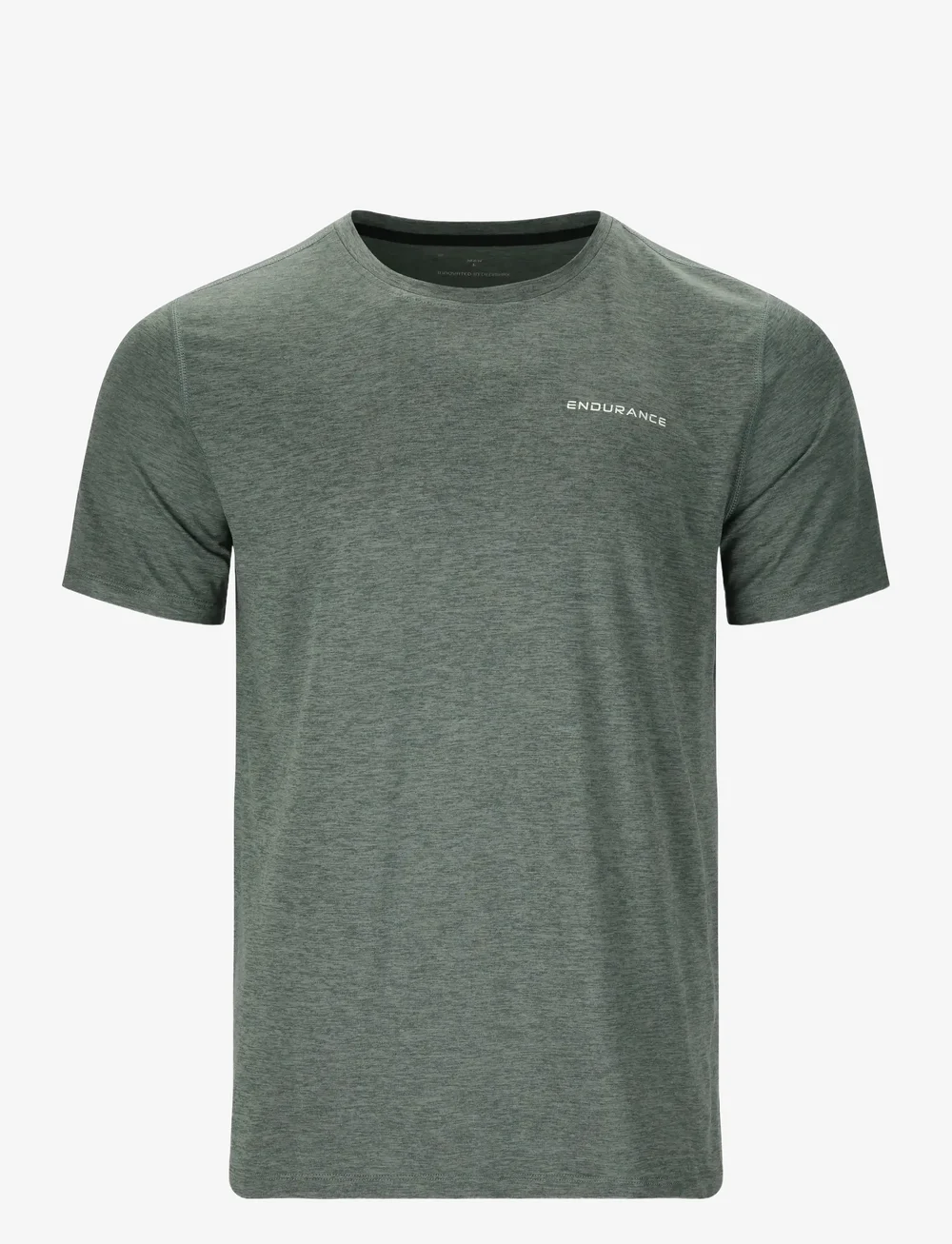 Endurance - Abdon M Melange S/S Tee - t-shirts - balsam green - 1
