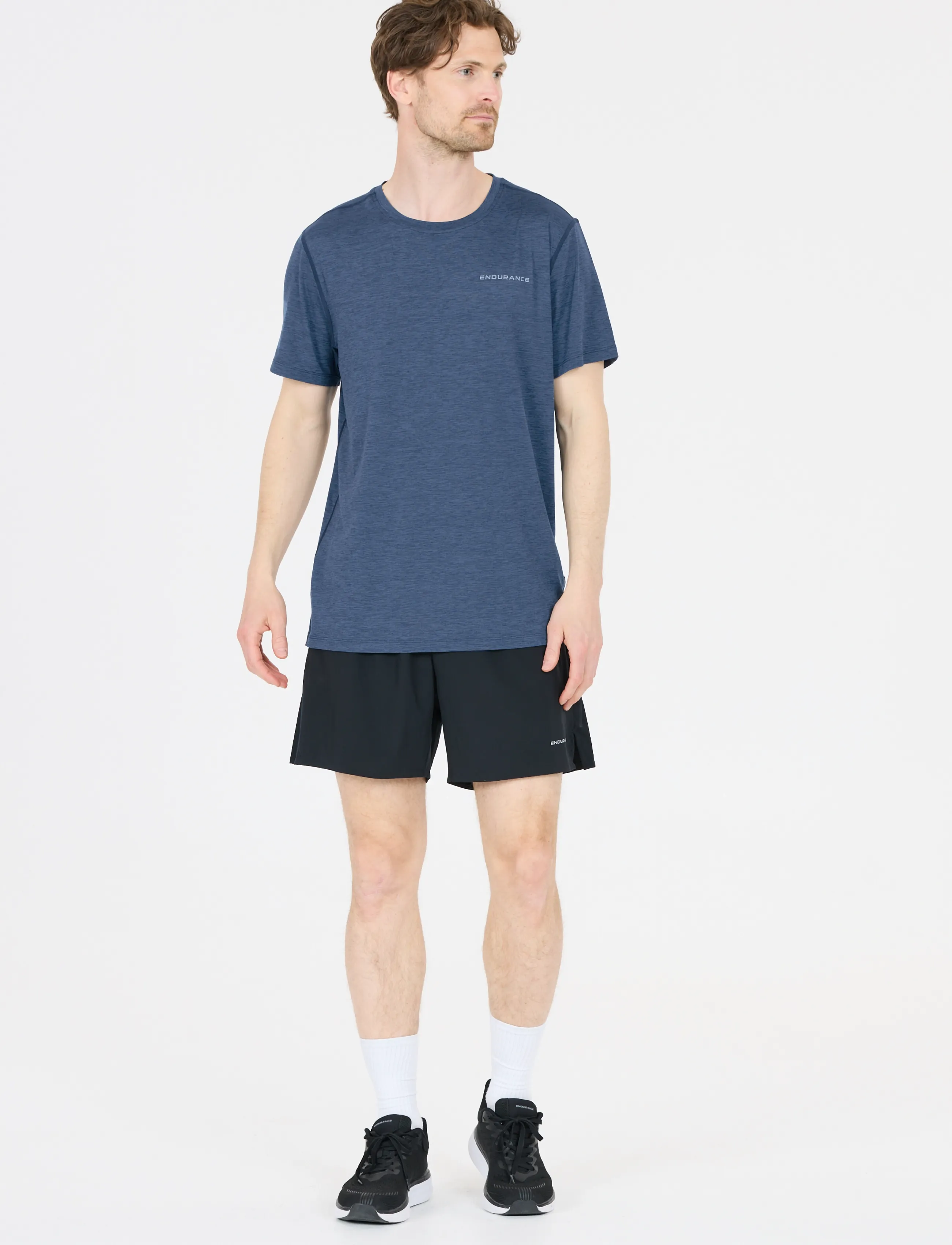 Endurance Abdon M Melange S/S Tee - T-shirts - BIG DIPPER / blue