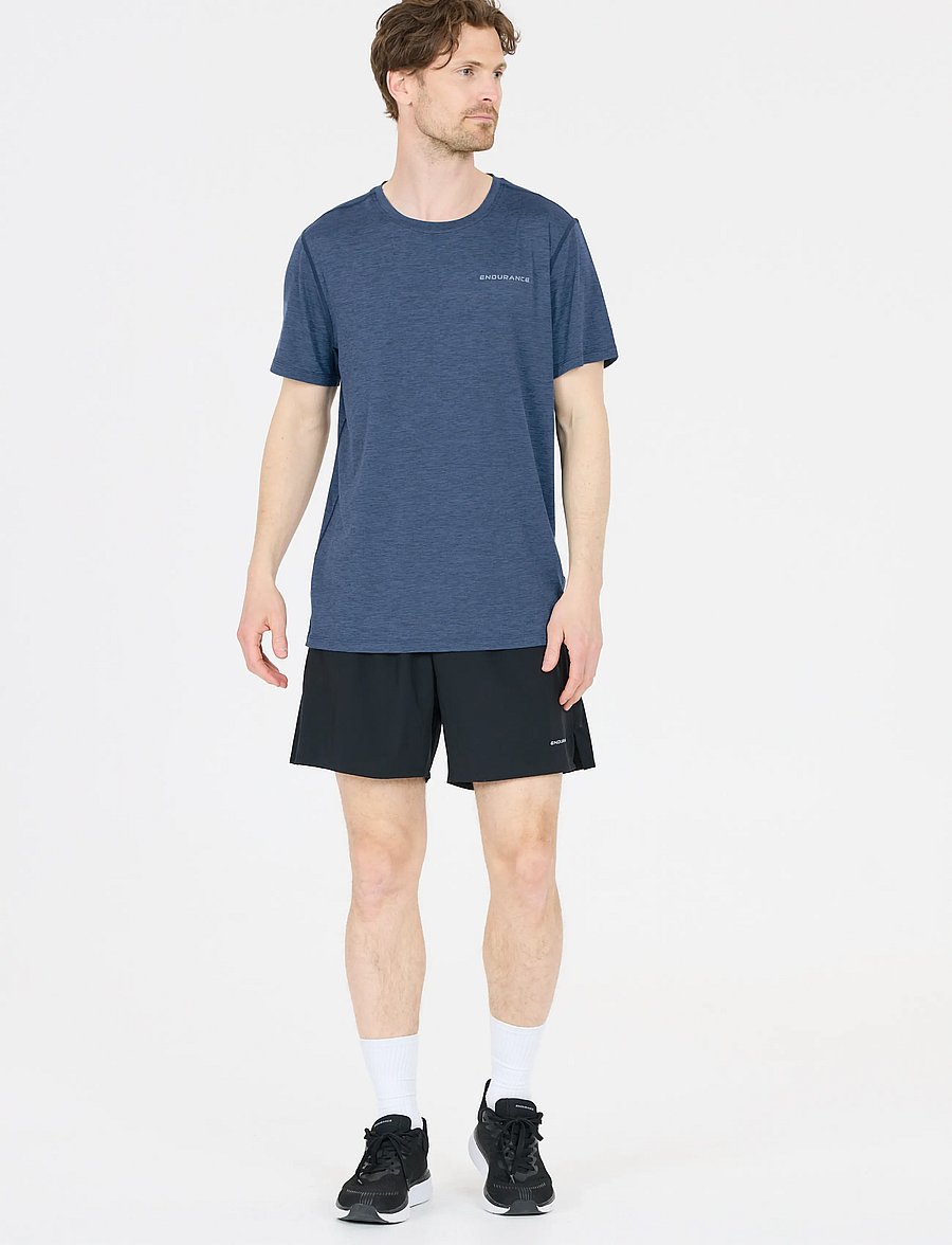 Endurance - Abdon M Melange S/S Tee - oberteile & t-shirts - big dipper - 0