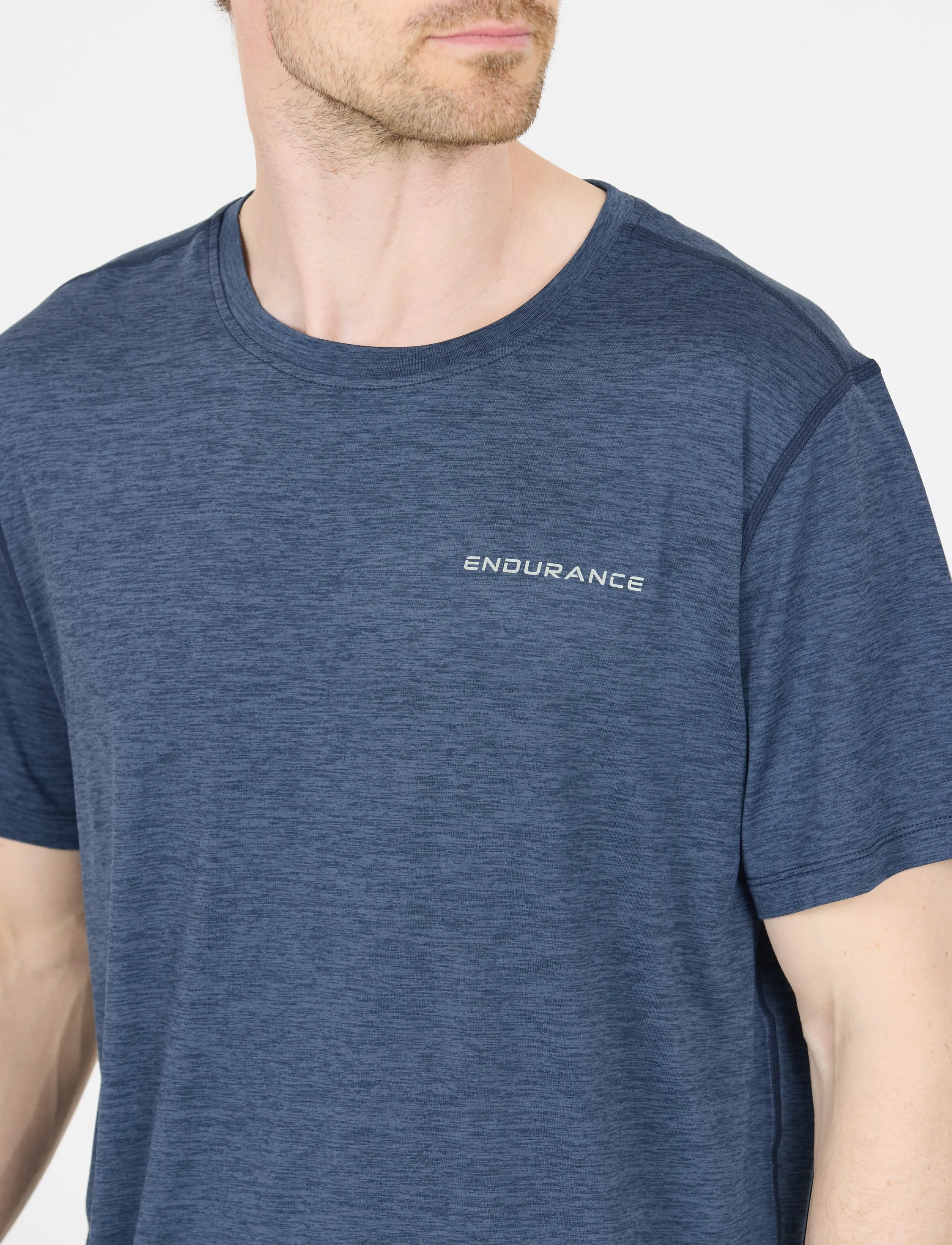ENDURANCE Abdon M Melange S/S Tee t-shirts - bas herr – bild 5