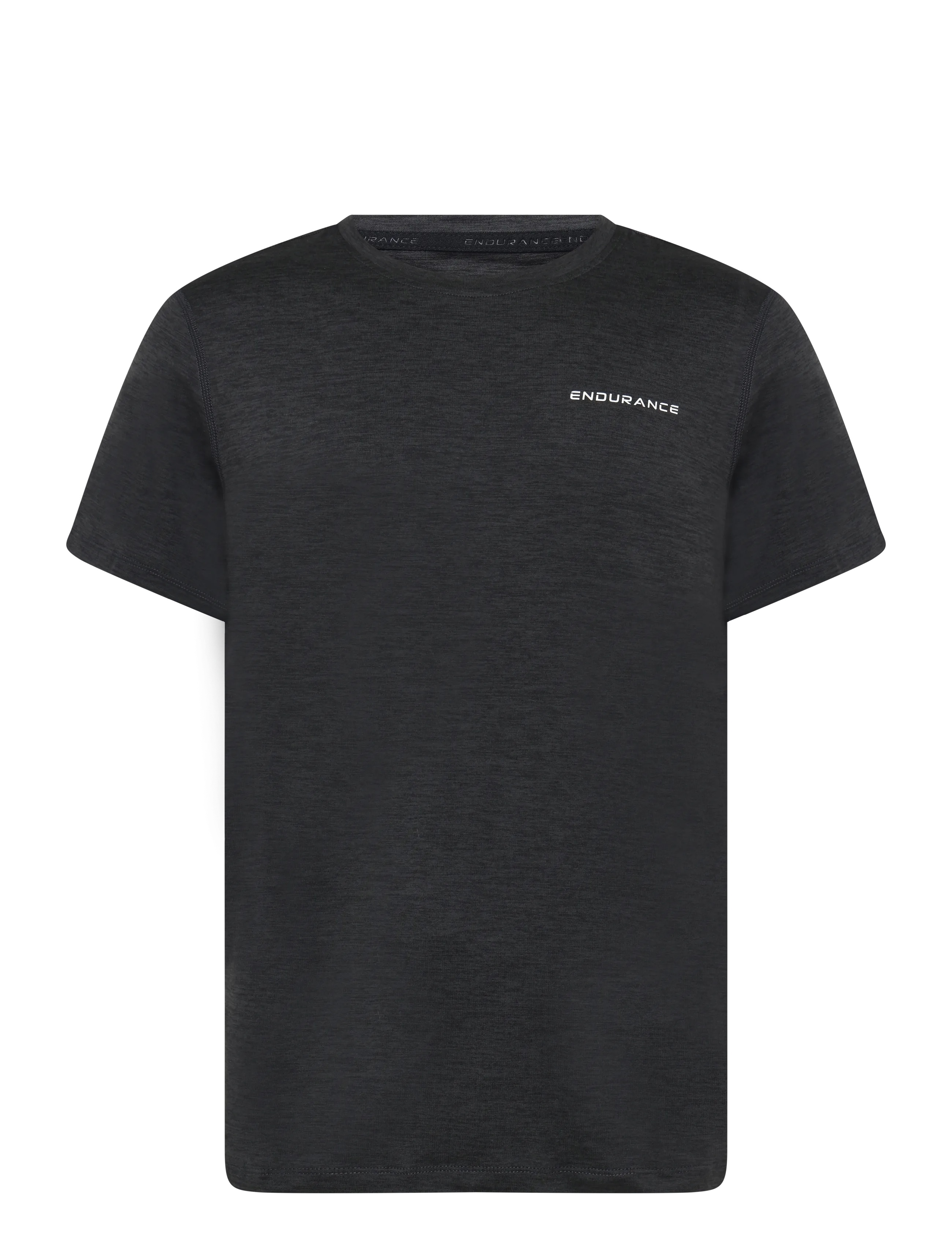 Endurance Abdon M Melange S/S Tee - Augšdaļas - BLACK MELANGE / black