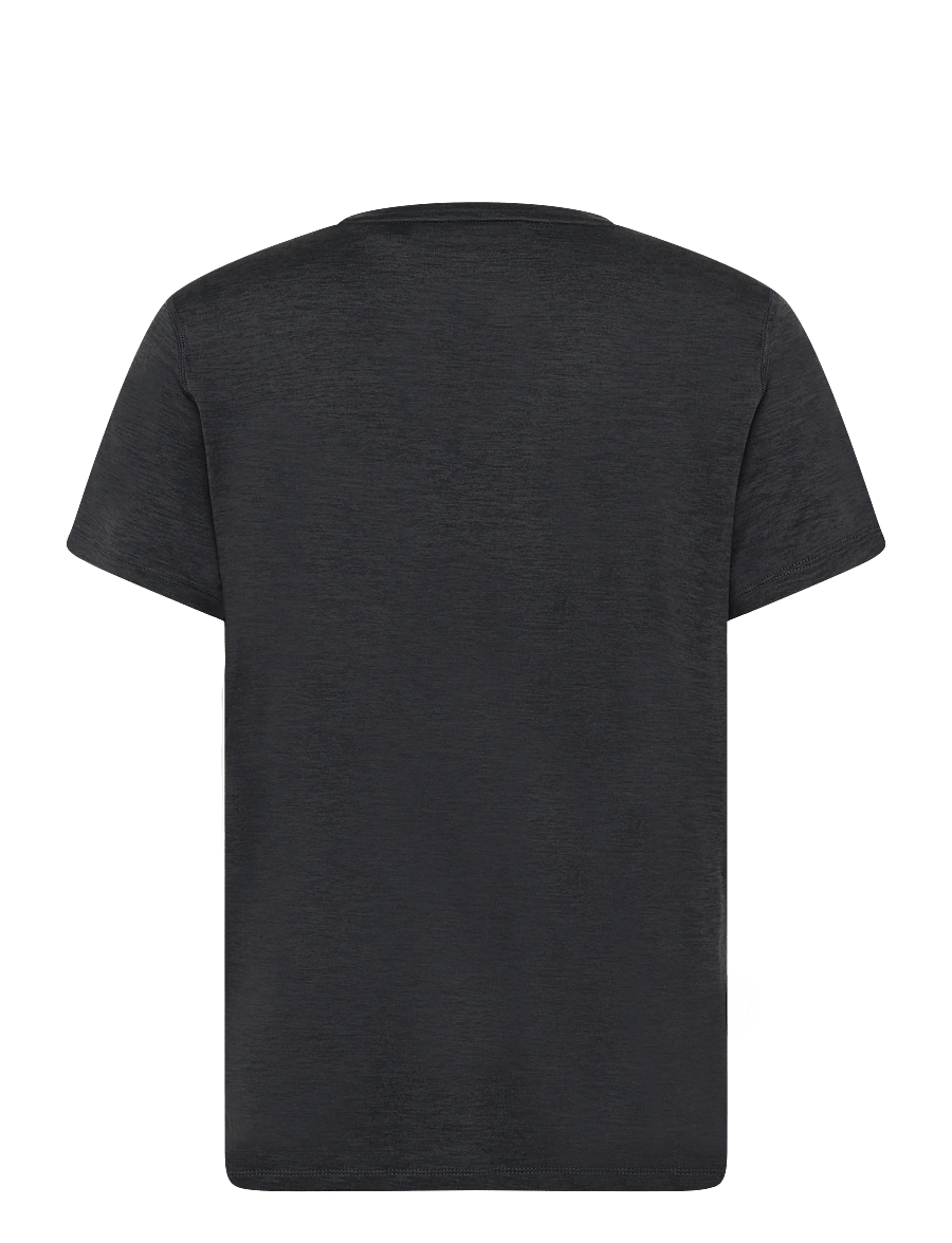 Endurance - Abdon M Melange S/S Tee - tops & t-shirts - black melange - 1