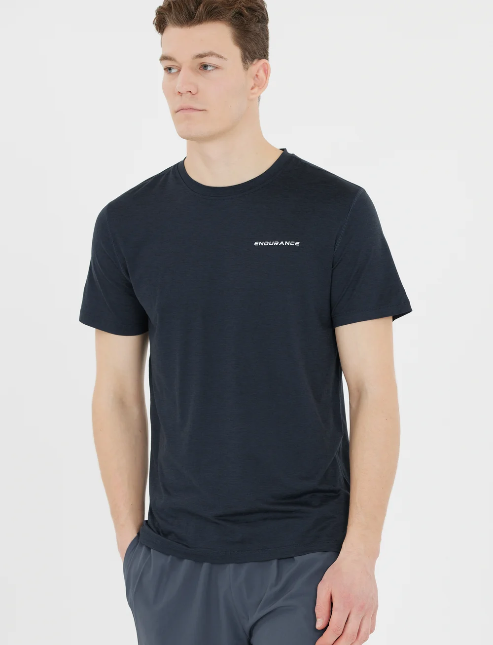 Endurance - Abdon M Melange S/S Tee - t-shirts - light grey melange - 0