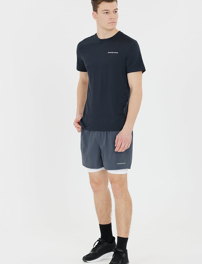 Endurance - Abdon M Melange S/S Tee - light grey melange - 5