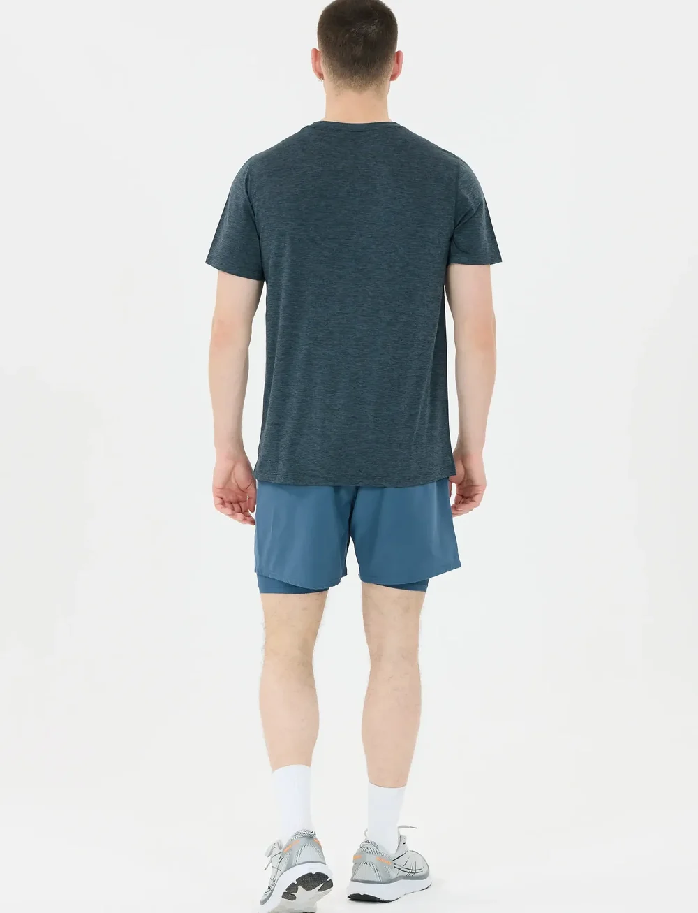 Endurance - Abdon M Melange S/S Tee - oberteile & t-shirts - orion blue - 5