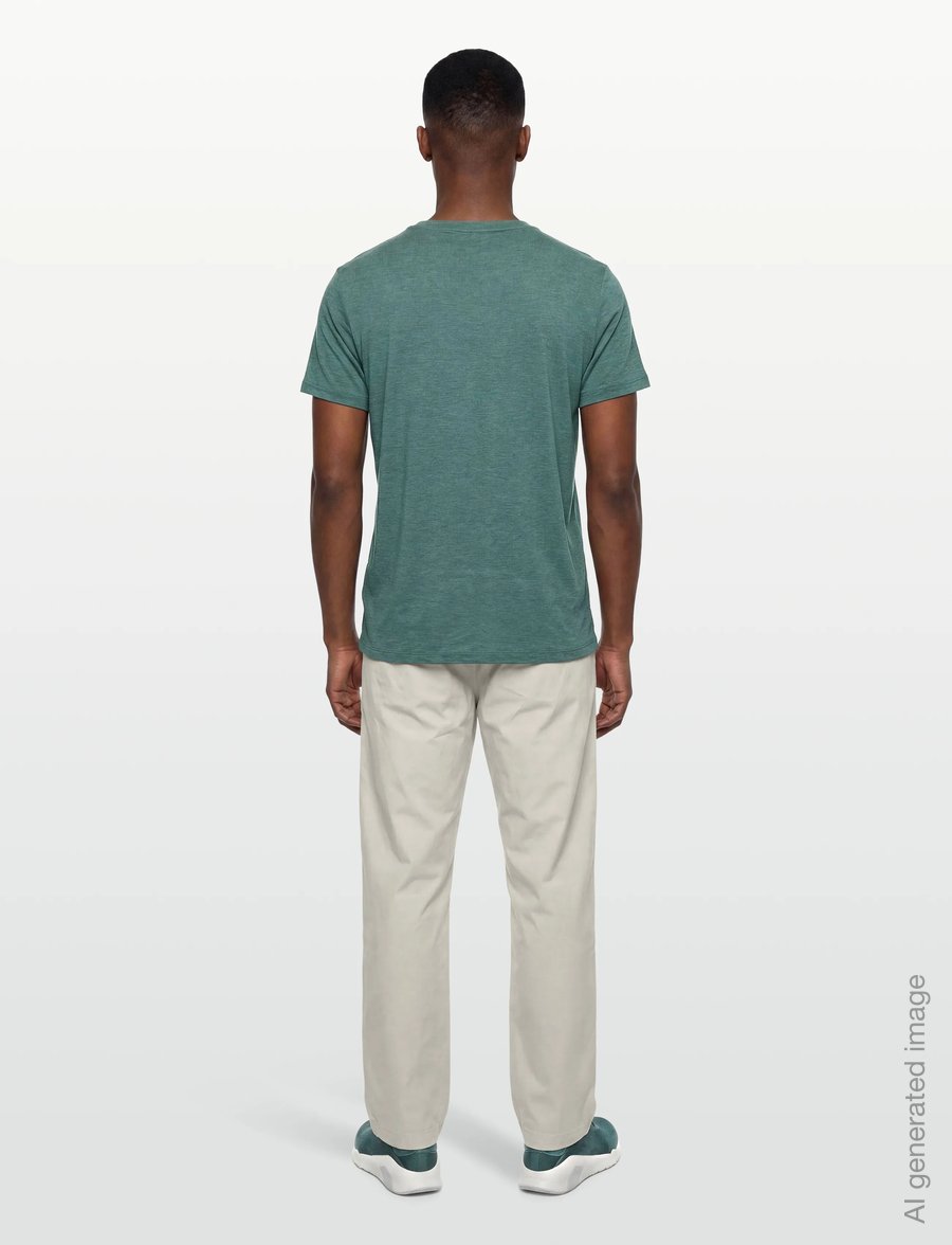 Endurance - Abdon M Melange S/S Tee - oberteile & t-shirts - silver pine - 4