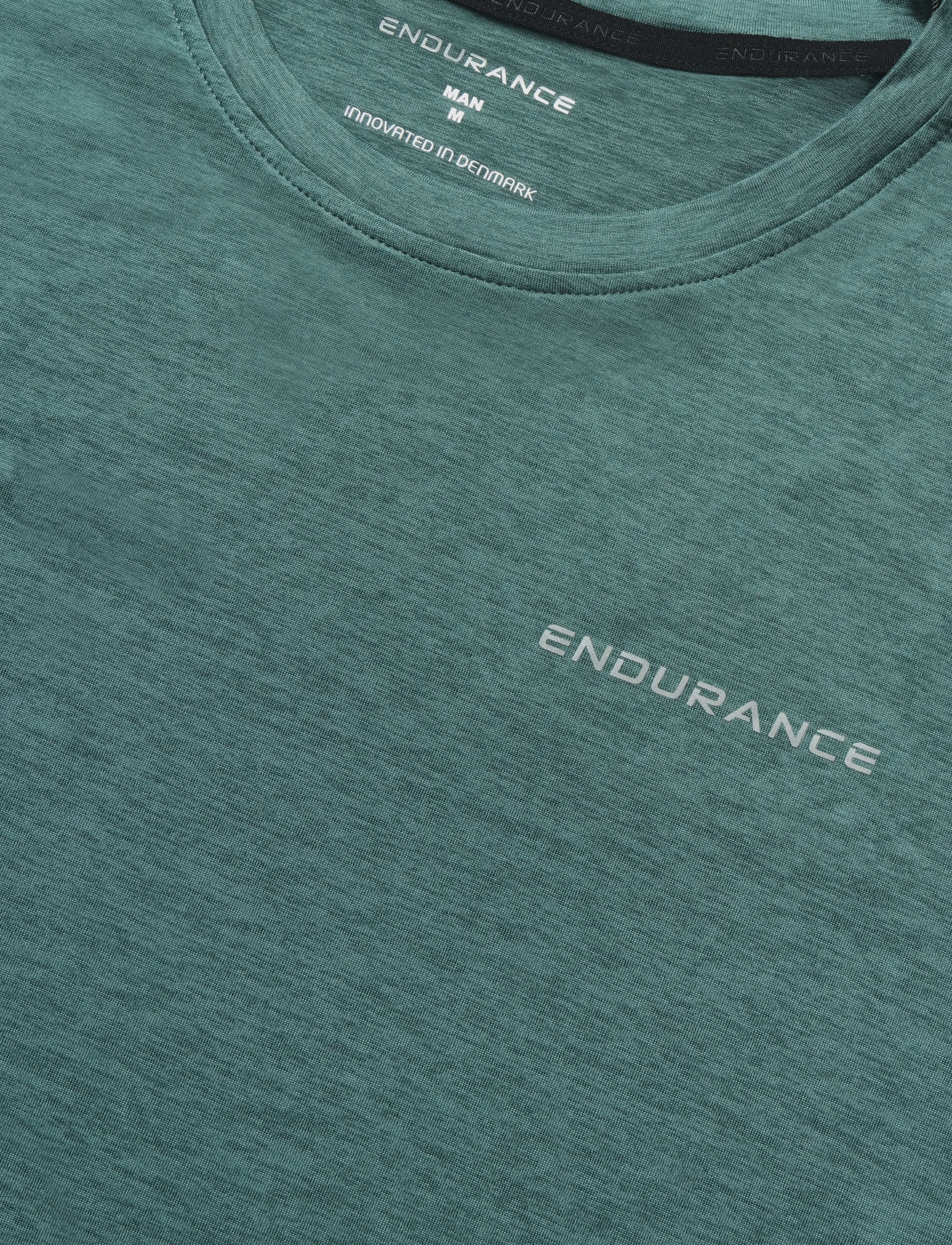 Endurance - Abdon M Melange S/S Tee - silver pine - 2