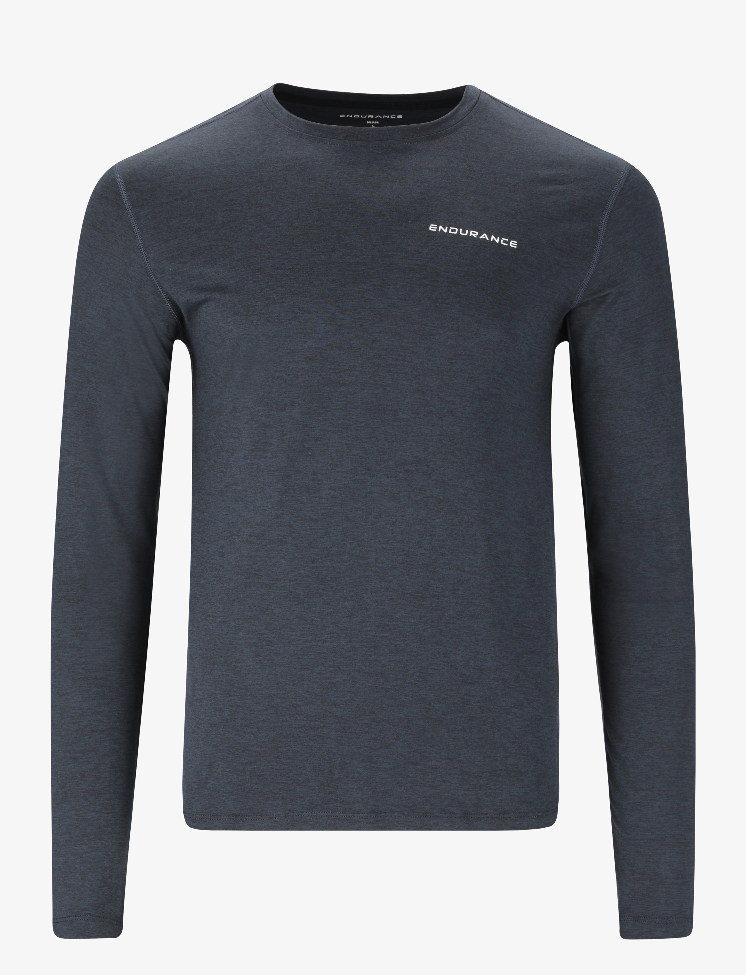 Abdon M Melange L/S Tee - BLACK MELANGE