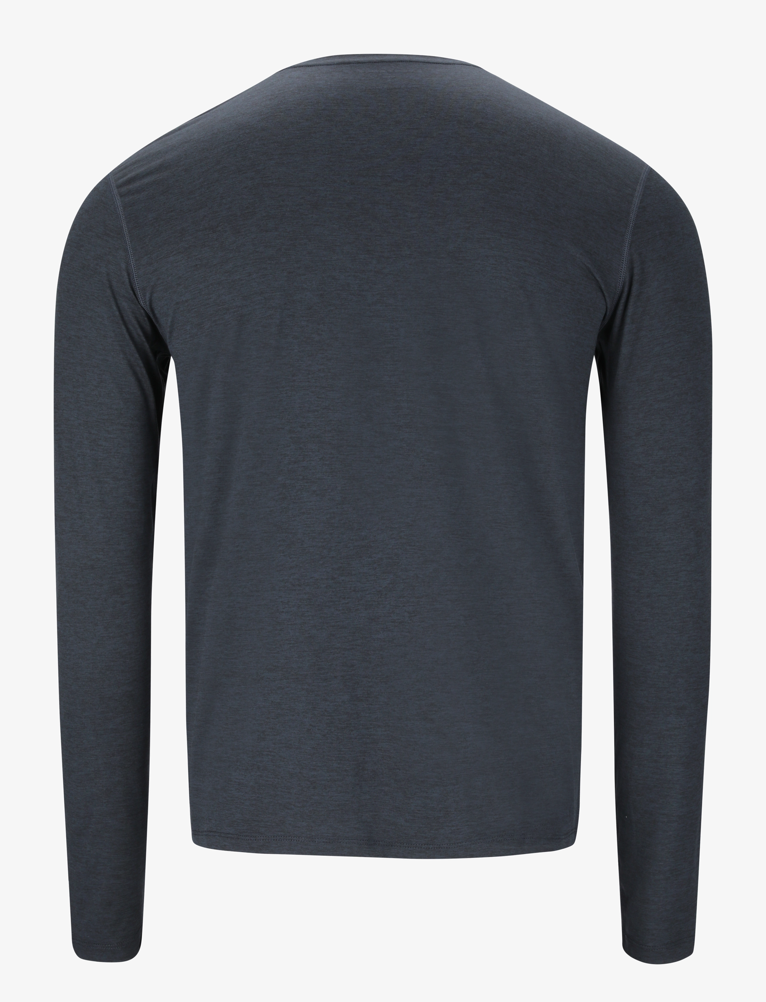 Endurance - Abdon M Melange L/S Tee - black melange - 2