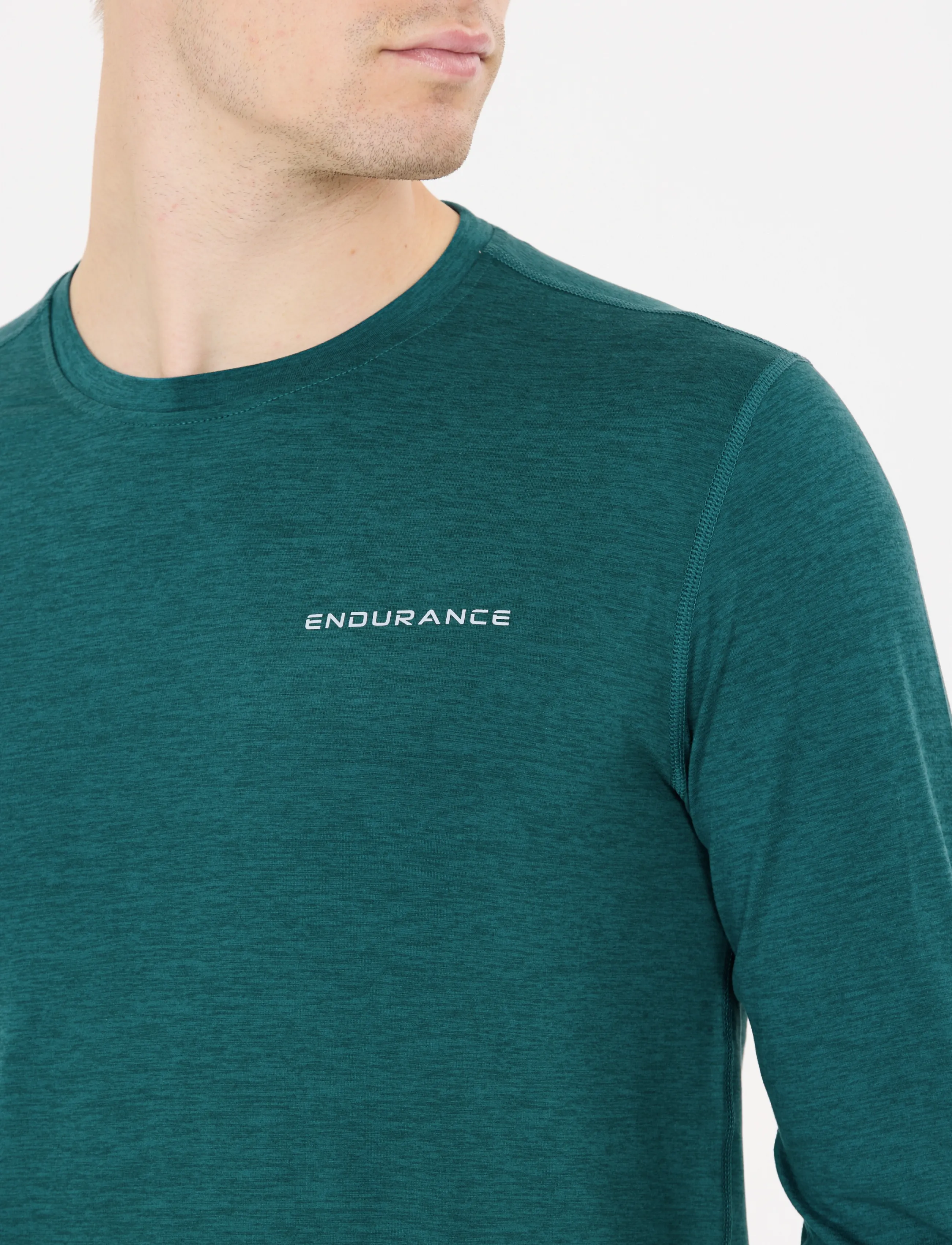 ENDURANCE Abdon M Melange L/S Tee t-shirts herr – bild 5