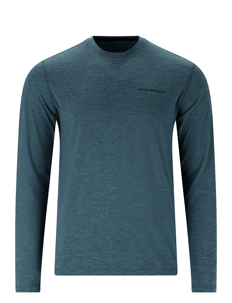 Endurance - Abdon M Melange L/S Tee - orion blue - 1