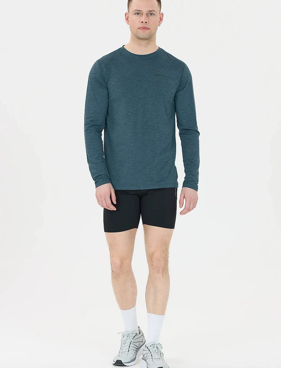 Endurance - Abdon M Melange L/S Tee - orion blue - 3