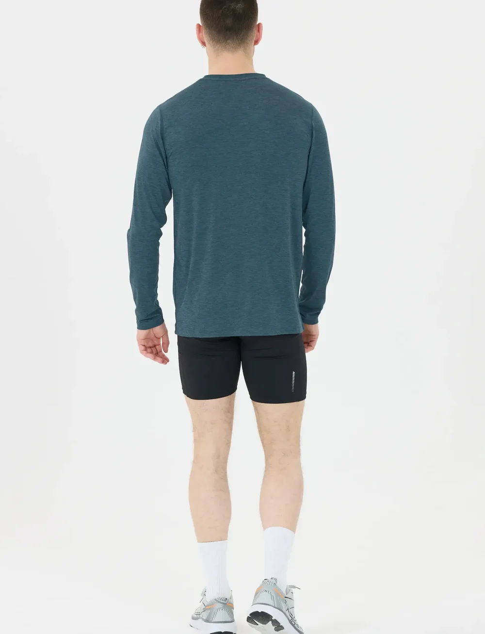 Endurance - Abdon M Melange L/S Tee - langarmshirts - orion blue - 4
