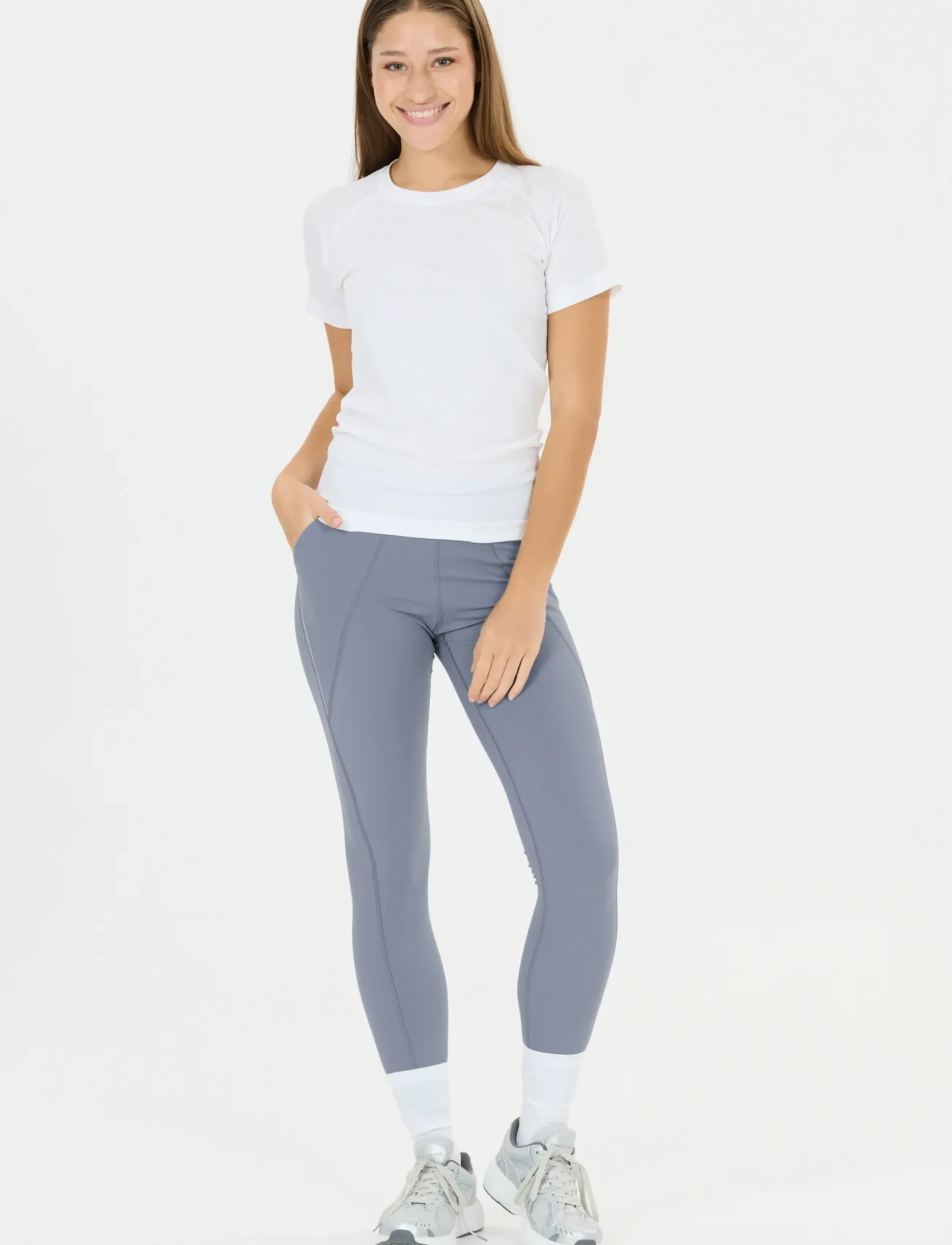Endurance - Talori W Tights - löpartights - flint stone - 4