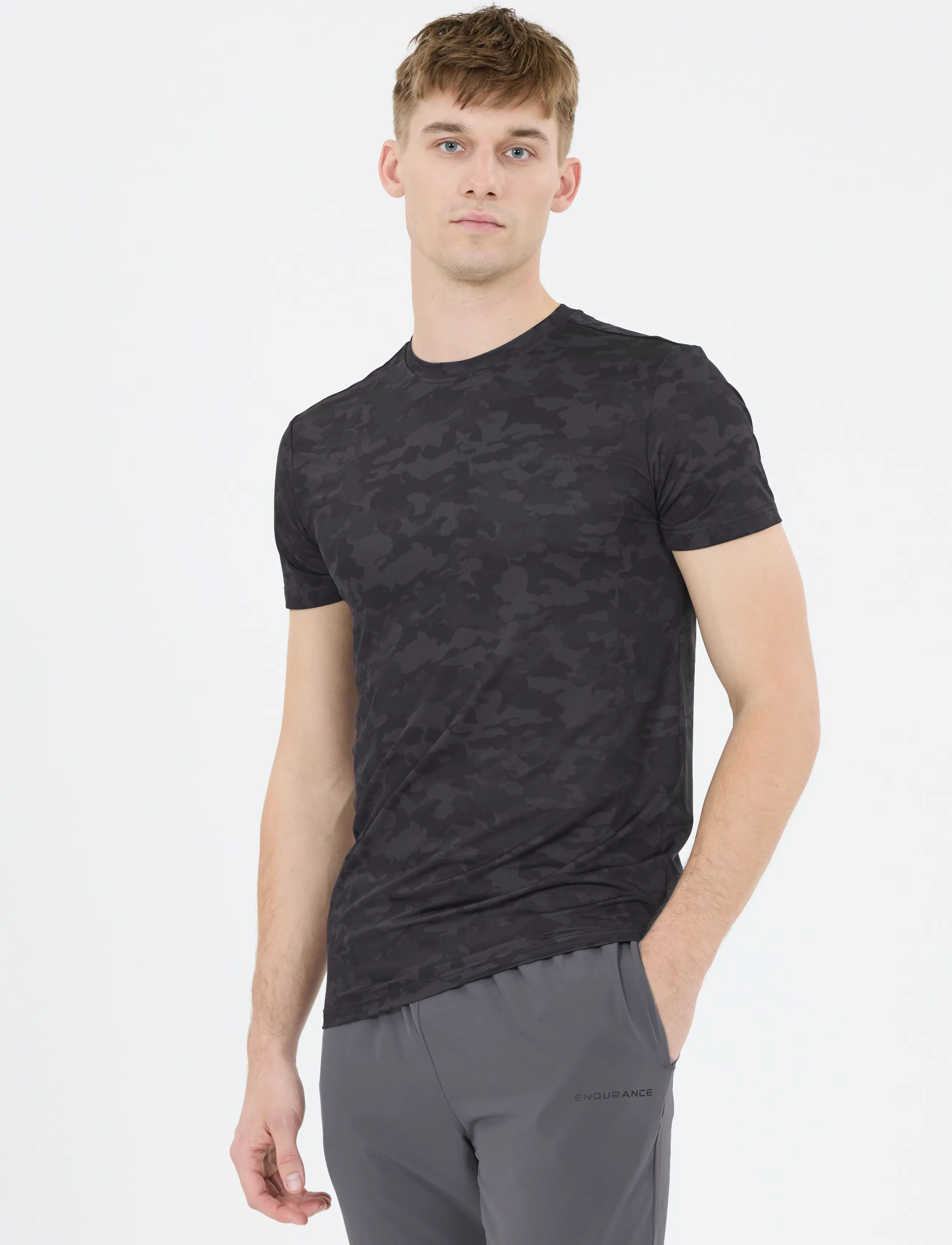 Endurance - Genen M SS Tee - t-särgid - black camouflage - 4