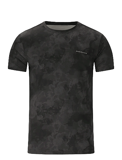 Endurance Genen M S/S Tee - Oberteile & T-Shirts - PRINT / black