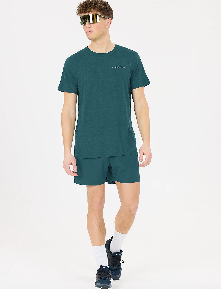 Endurance - Kros M Shorts - löparshorts - dark sea - 0
