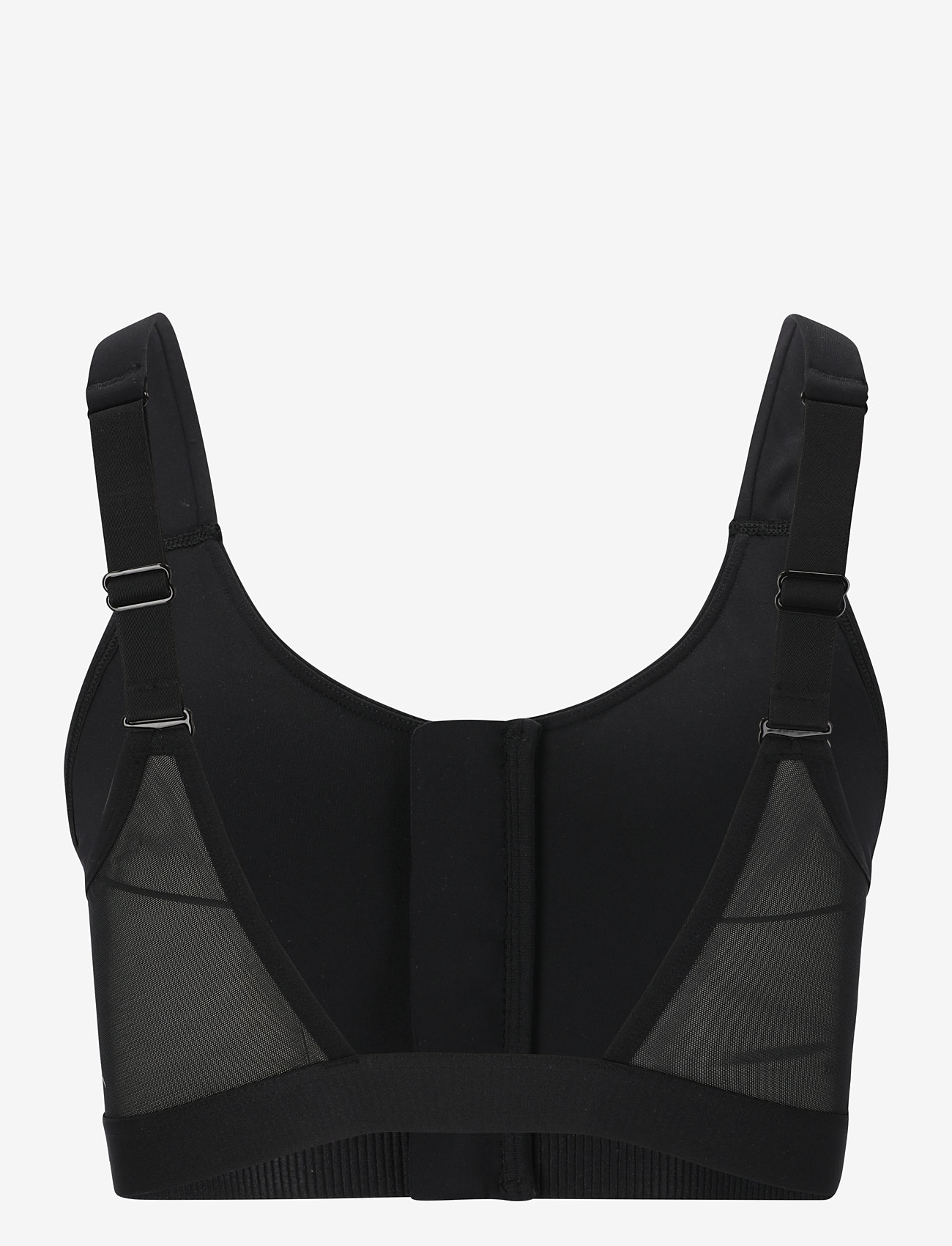 Endurance - Crystale W Zip Sports Bra - stipriai prilaikančios - black - 2