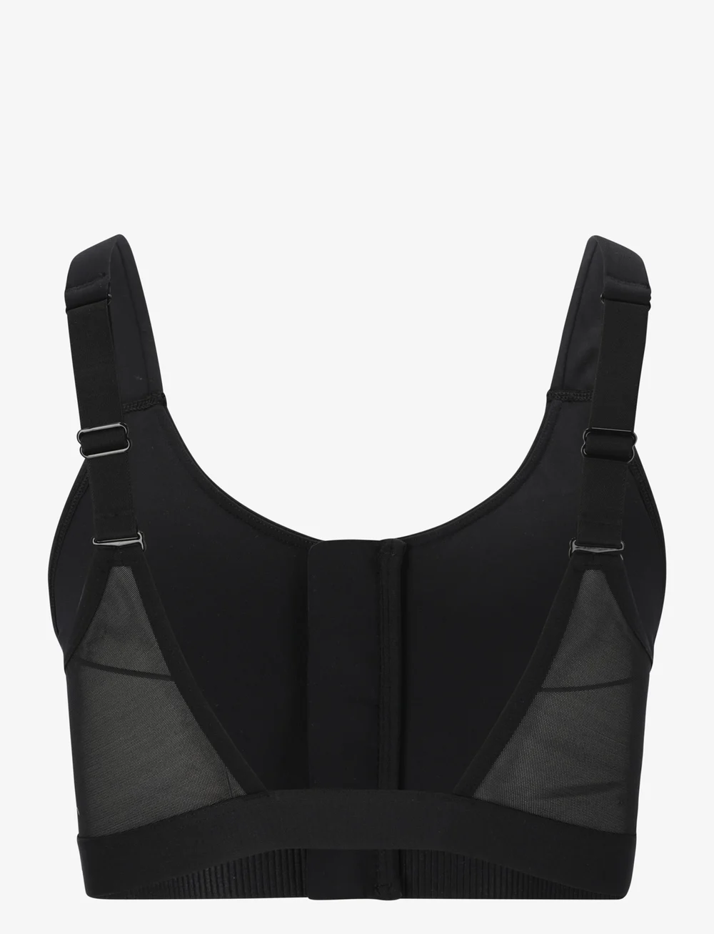 Endurance - Crystale W Zip Sports Bra - starker halt - black - 2