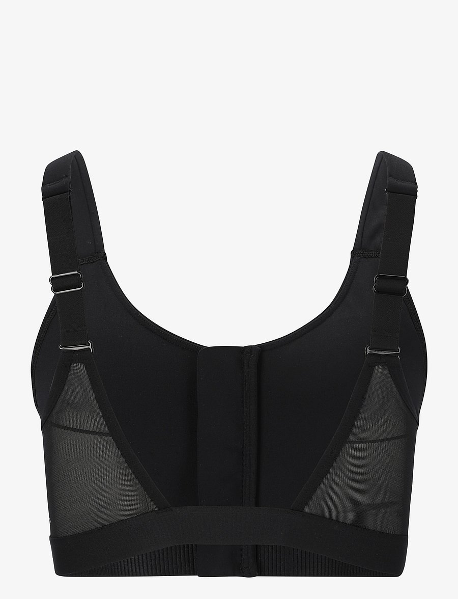 Endurance - Crystale W Zip Sports Bra - high - black - 2