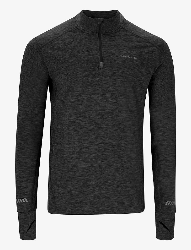 Endurance - Tune V2 M Melange Midlayer - fleece og mellomlag - black - 1