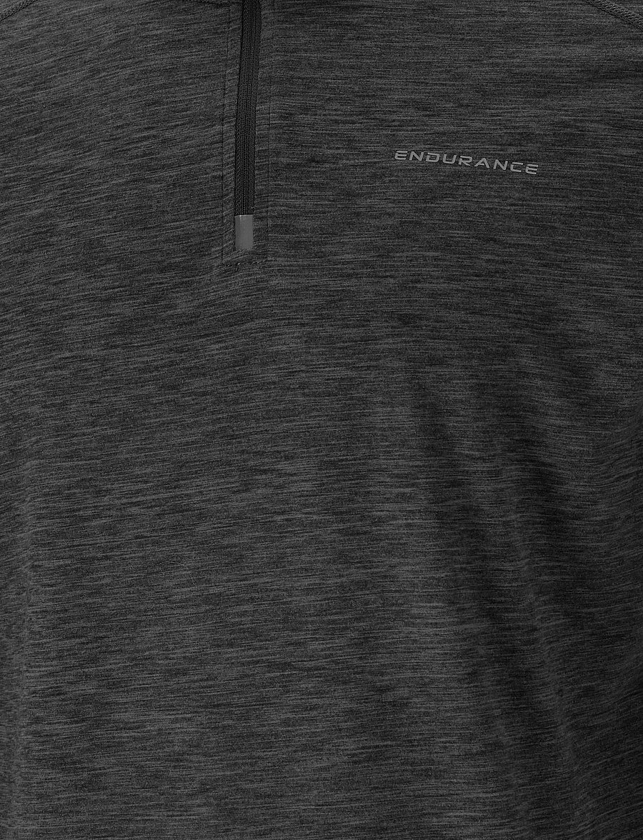 Endurance - Tune V2 M Melange Midlayer - kampsunid ja vahekihid - black - 3
