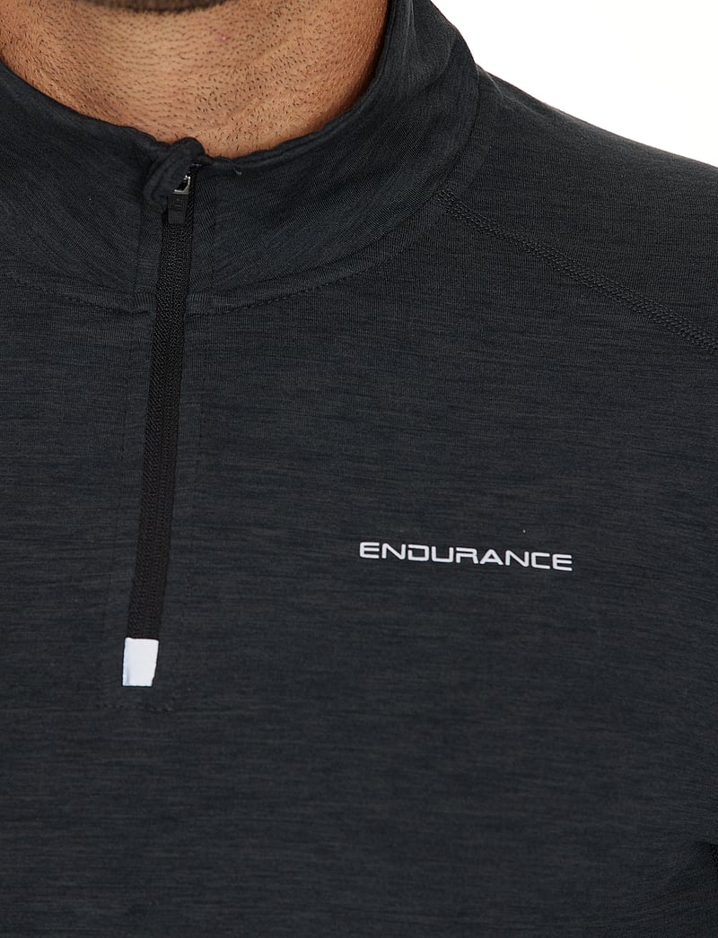 Endurance - Tune V2 M Melange Midlayer - fleece og mellomlag - black - 4