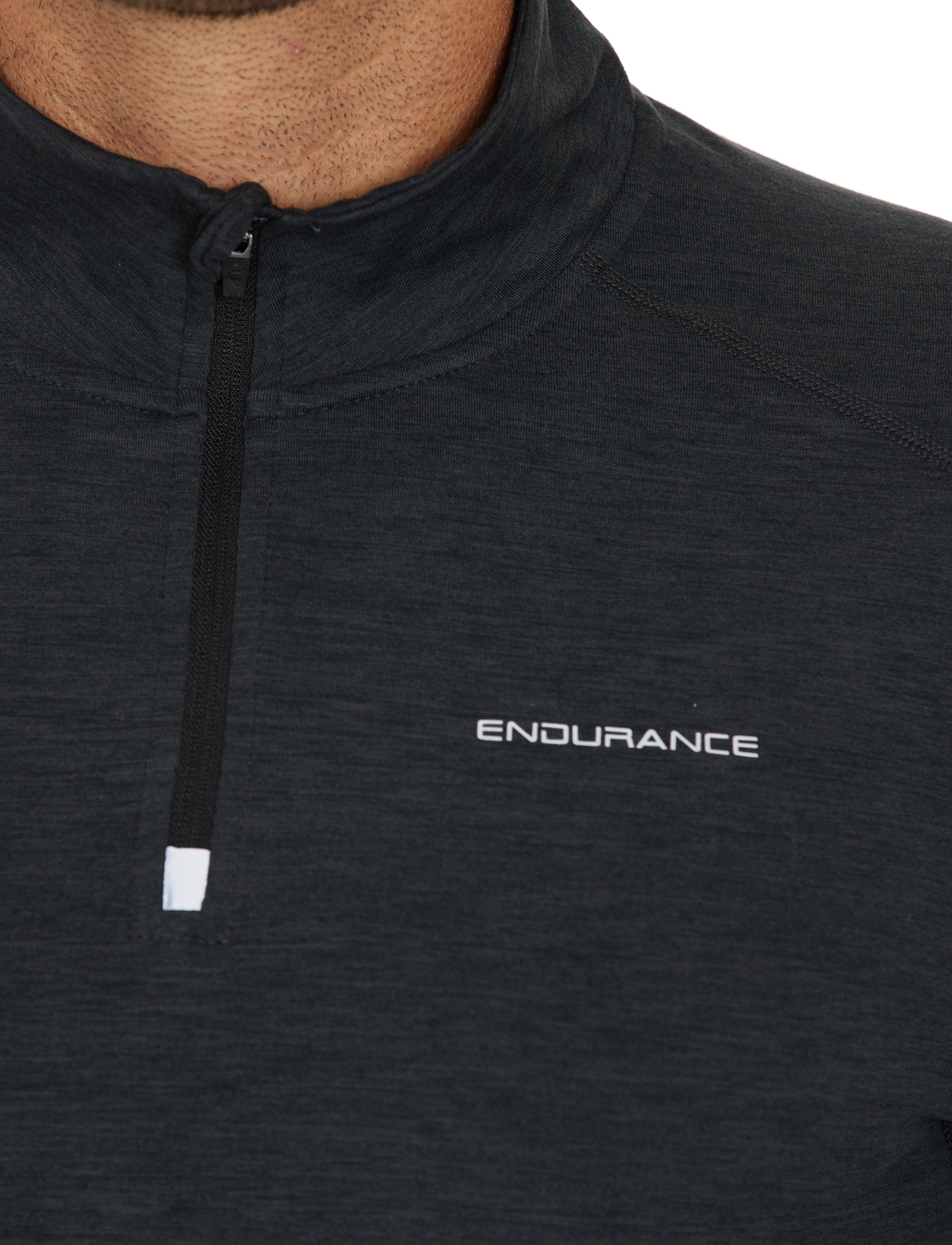 Endurance - Tune V2 M Melange Midlayer - fleeces & midlayers - black - 4