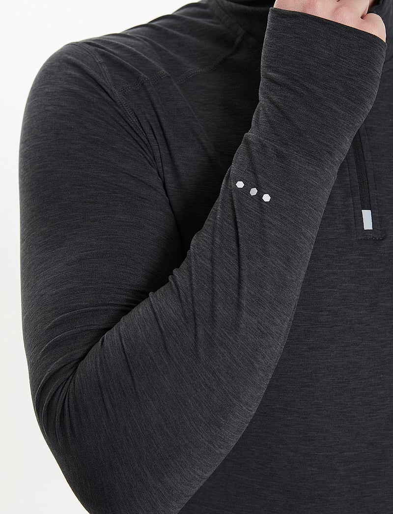 Endurance - Tune V2 M Melange Midlayer - fleece og mellomlag - black - 5