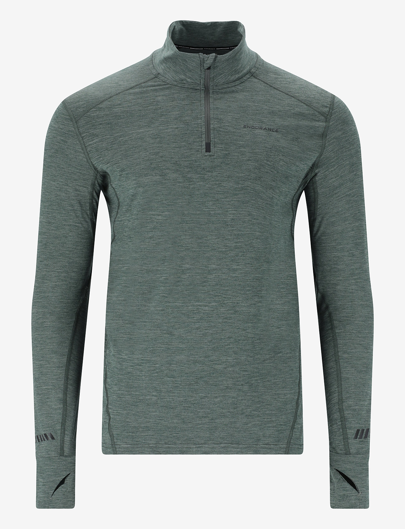 Endurance - Tune V2 M Melange Midlayer - fleeces & midlayers - dusty forest - 1