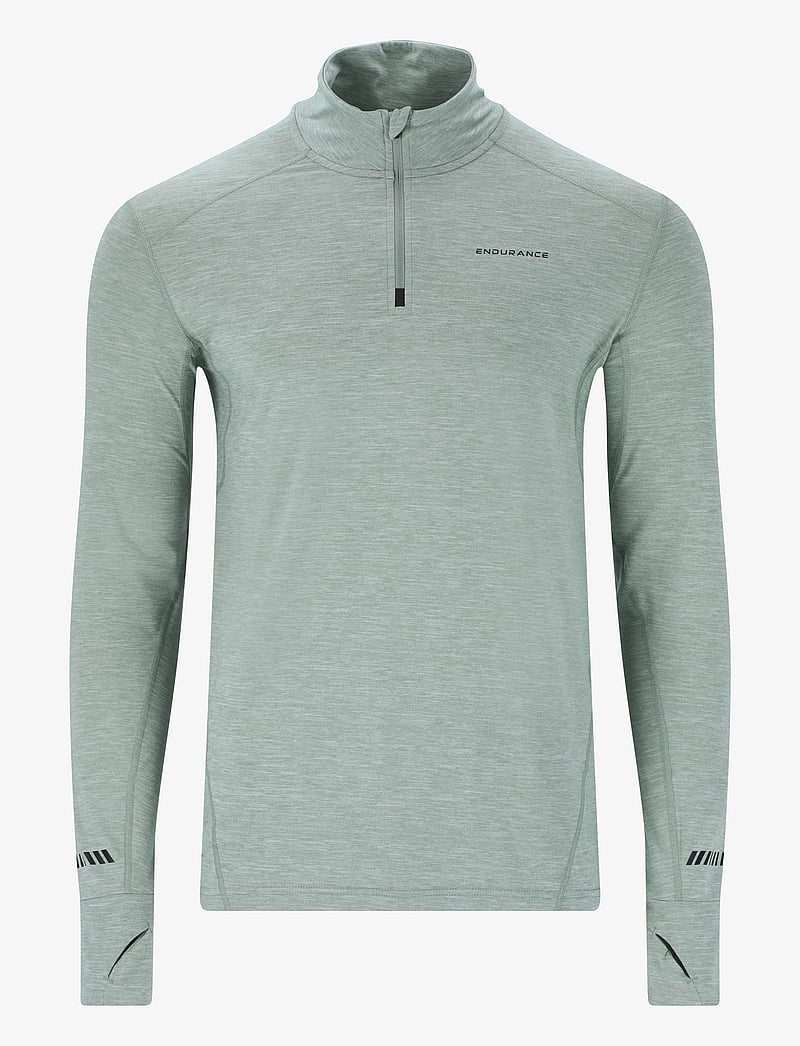 Endurance - Tune V2 M Melange Midlayer - fleece & mellanlager - misty blue - 1