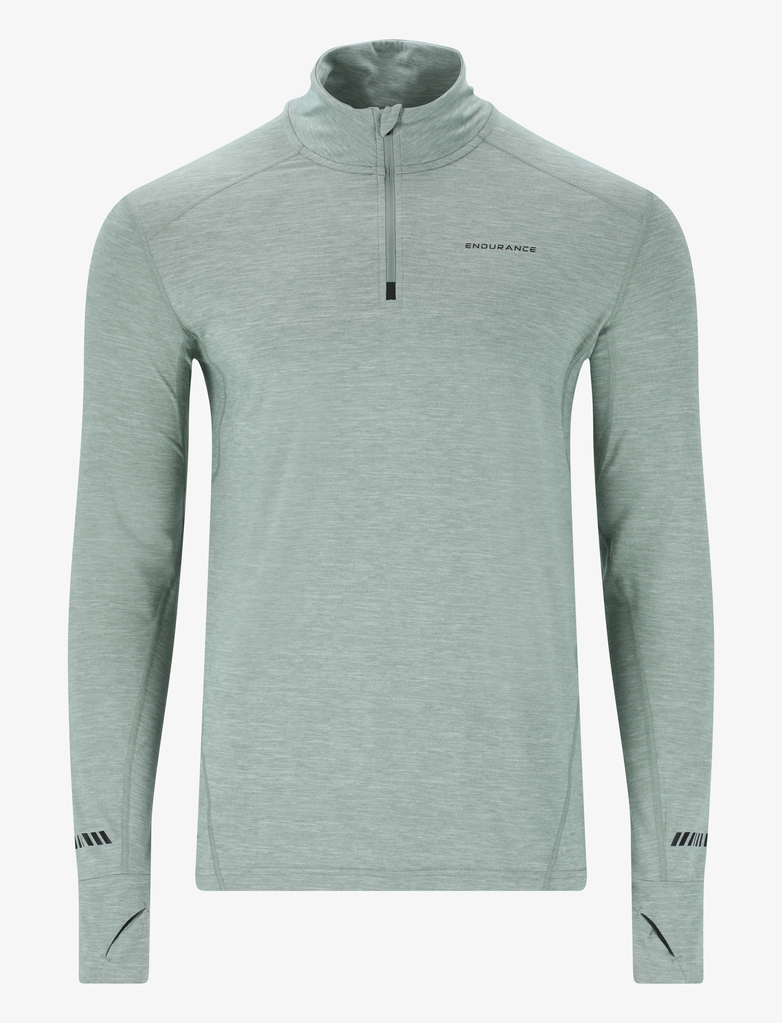 Endurance Tune V2 M Melange Midlayer - Vis alt - MISTY BLUE / green