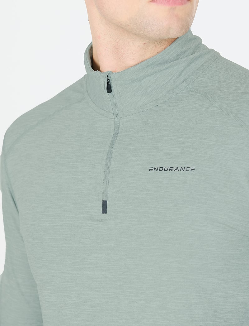 Endurance - Tune V2 M Melange Midlayer - fleece & mellanlager - misty blue - 4